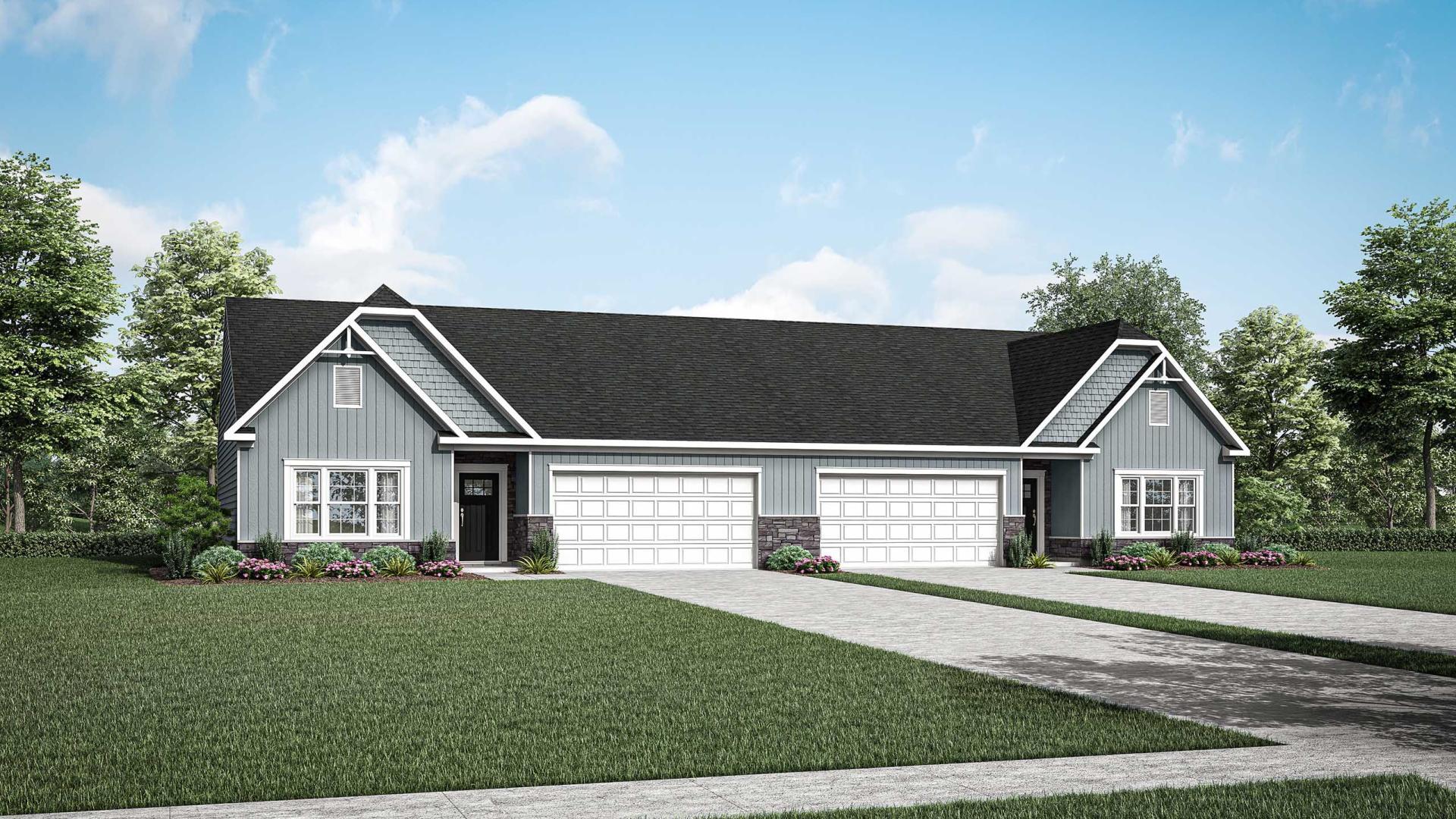 Exterior:Elevation: E Opt Carolina Stone