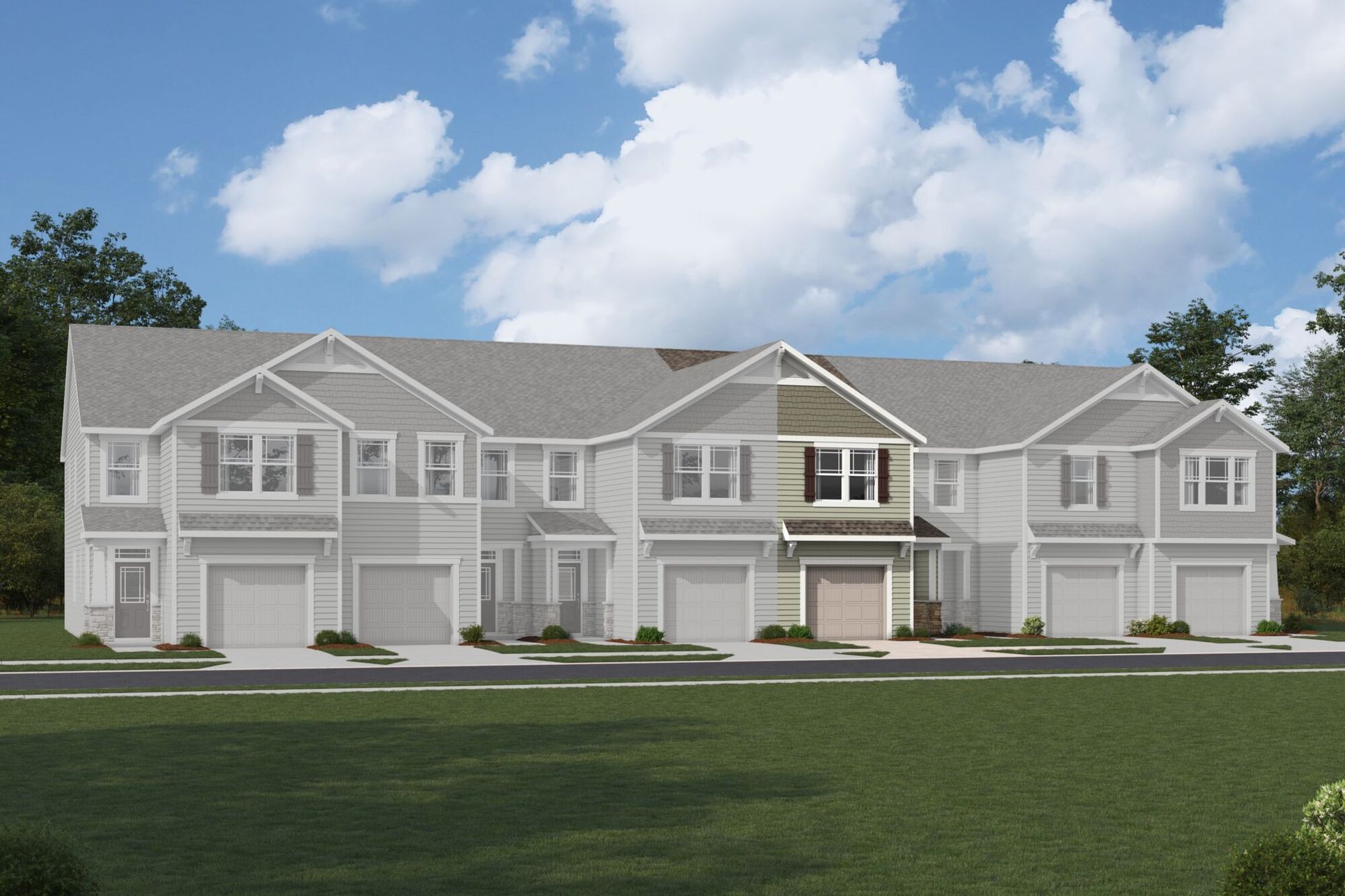 Exterior:Amira Craftsman IV Elevation rendering