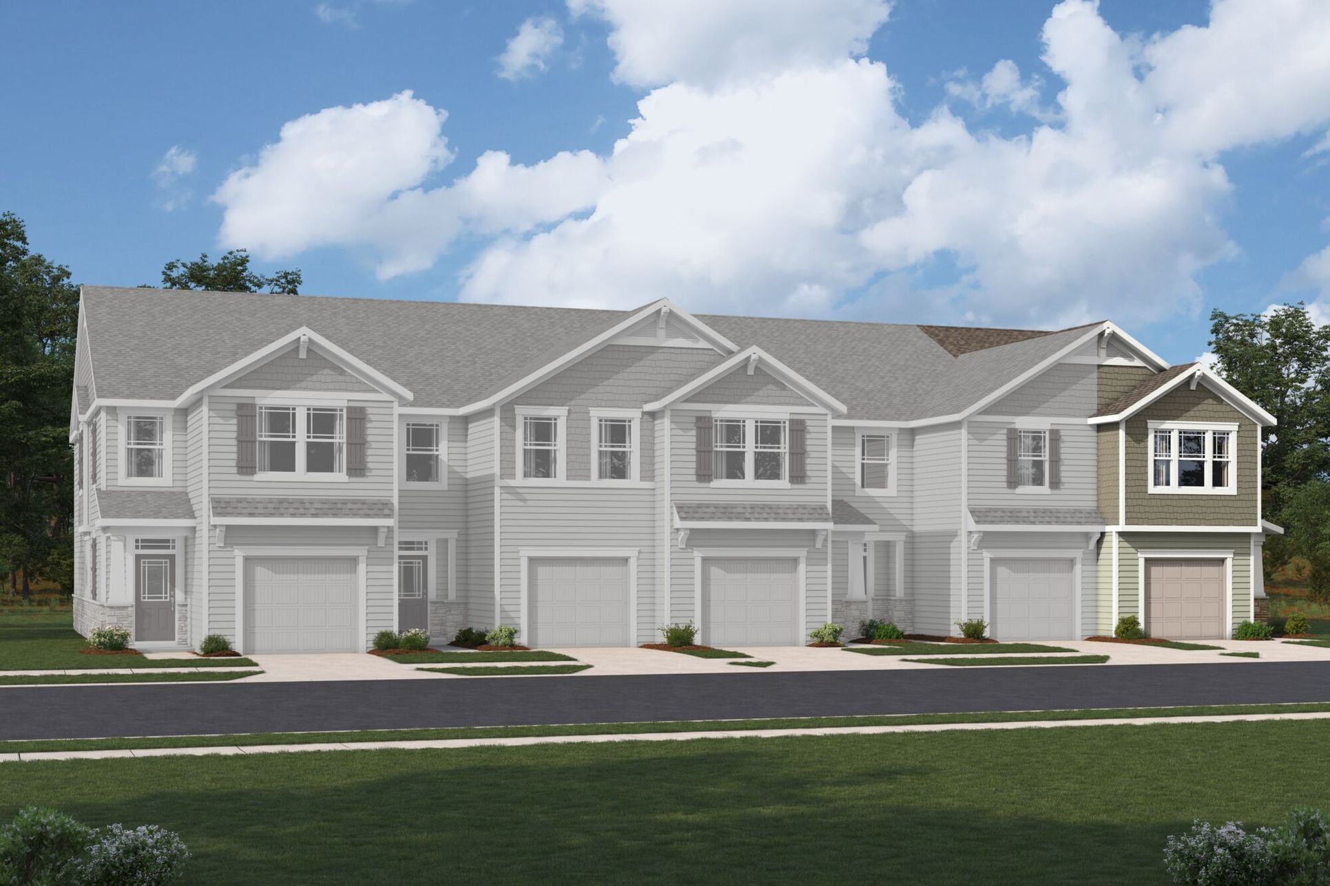 Exterior:Amira End Craftsman II Elevation rendering