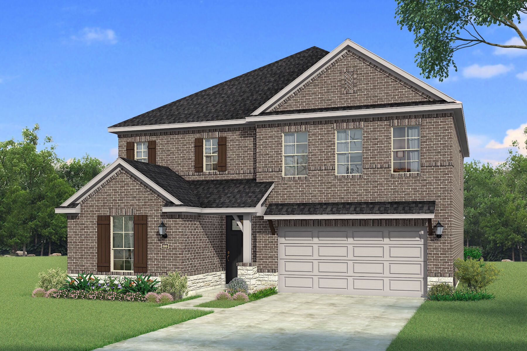 Exterior:The Mirabel - Hill Country Elevation