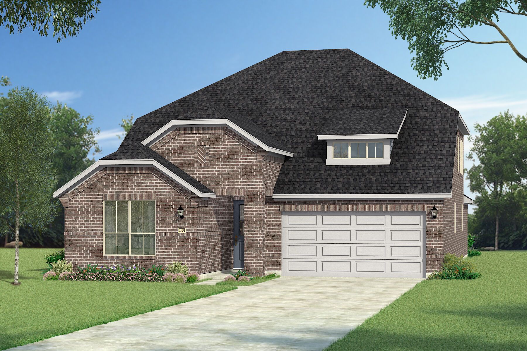 Exterior:The Jasmine - Old World Elevation