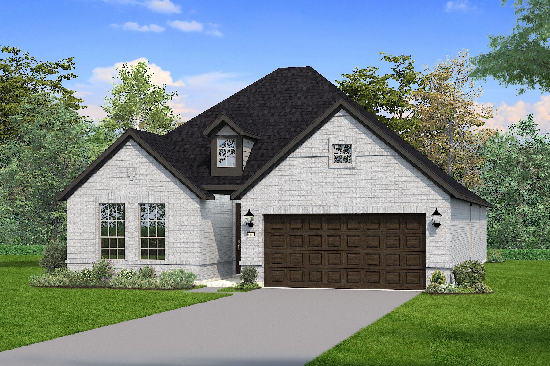 Exterior:The Bianca - Traditional 2 Elevation