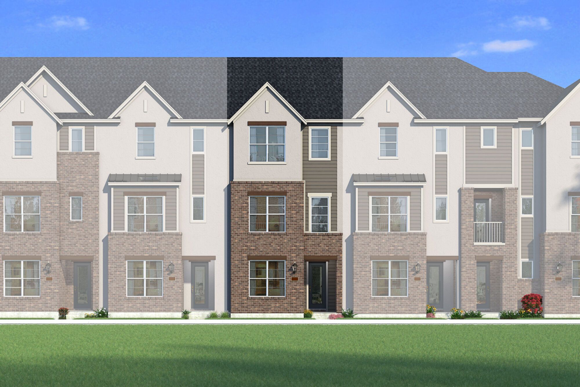 Exterior:The Aberdeen - Transitional 3 Elevation