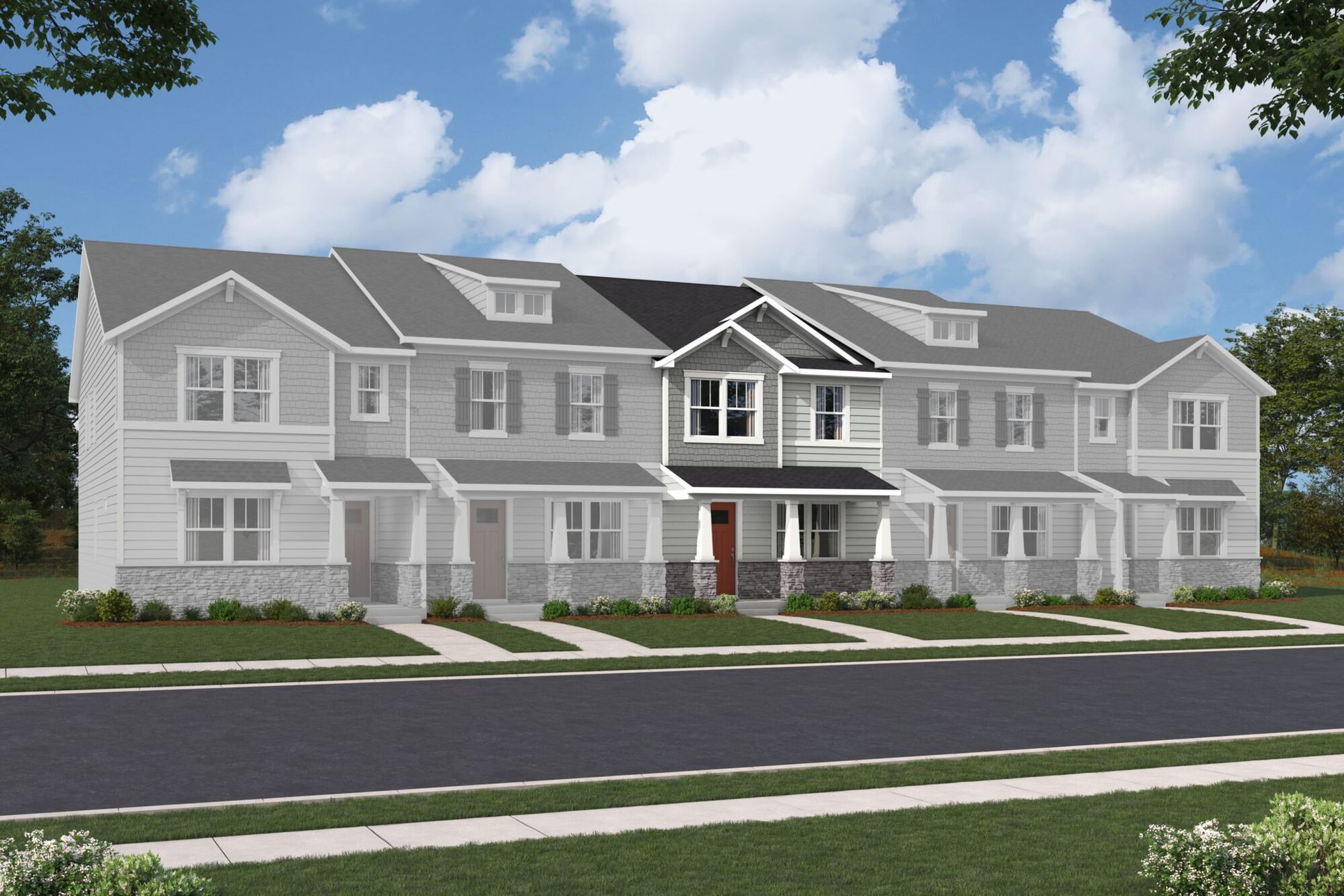 Exterior:Shelby Craftsman IV Elevation rendering