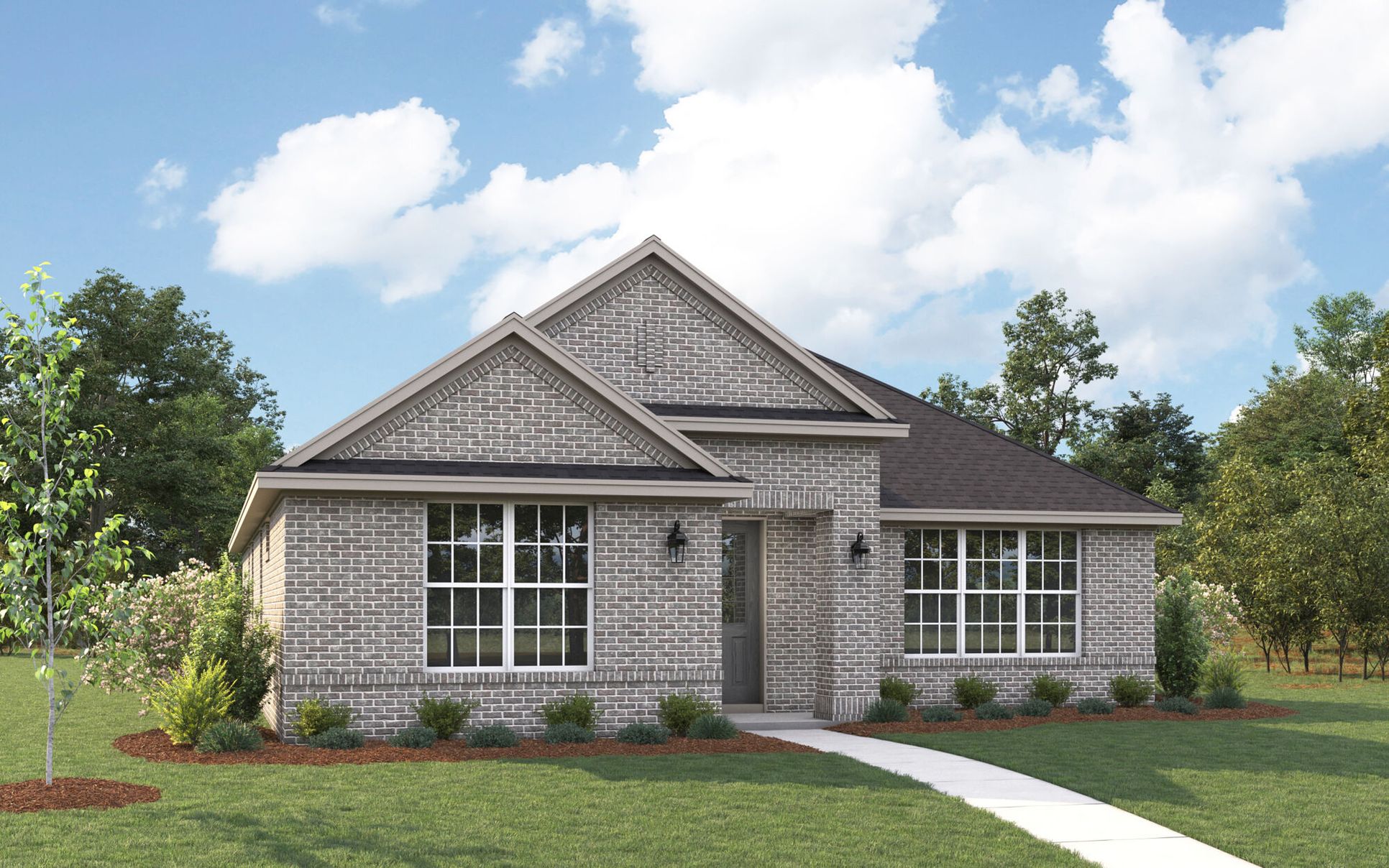 Exterior:The Buchanan - Traditional Elevation