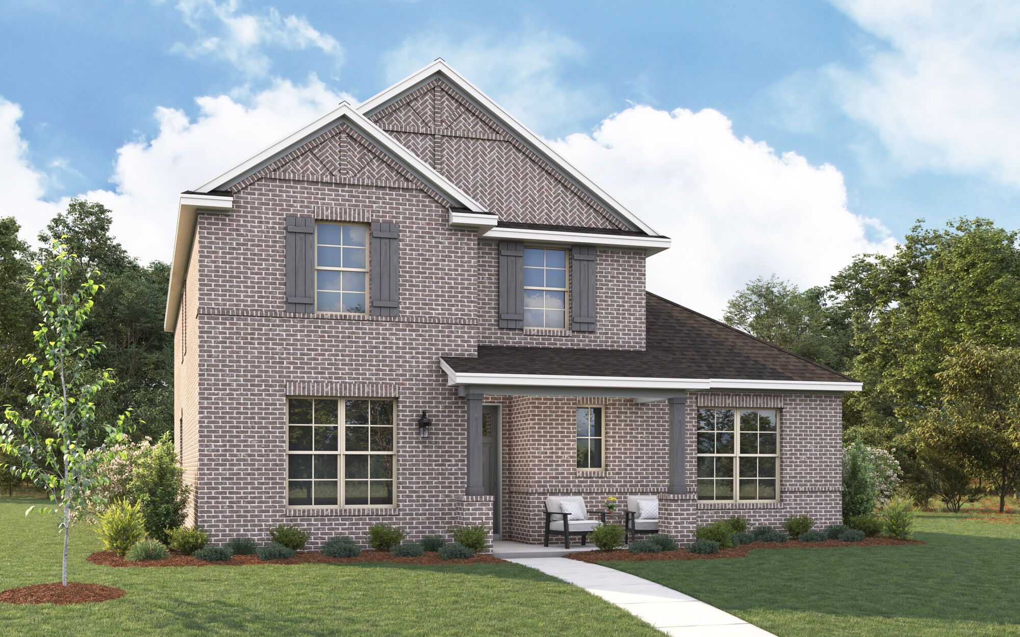 Exterior:The Lavon - Hill Country Elevation