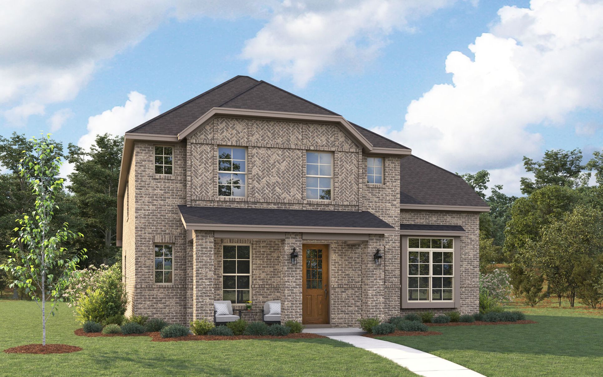 Exterior:The Livingston - Tudor Elevation