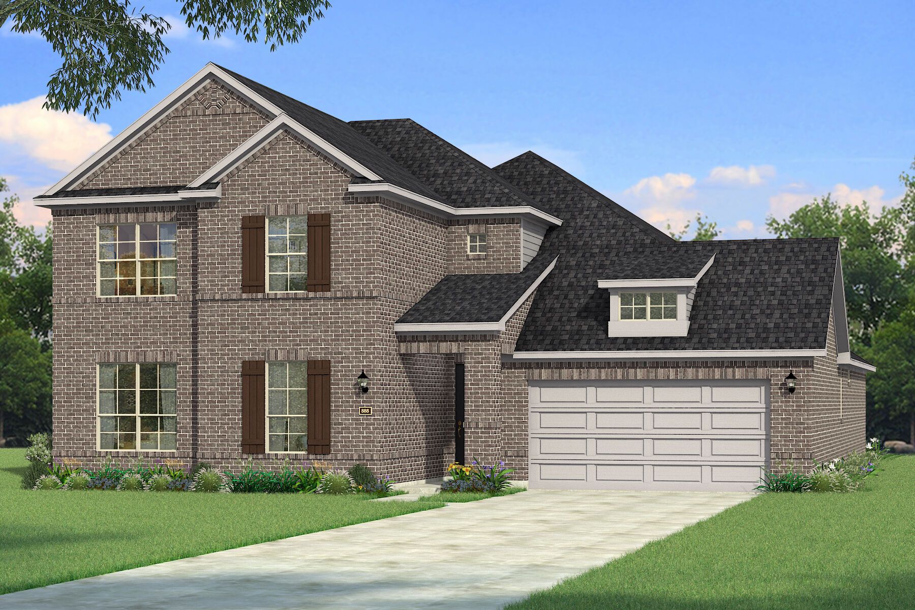Exterior:The Polermo - Hill Country 2 Elevation