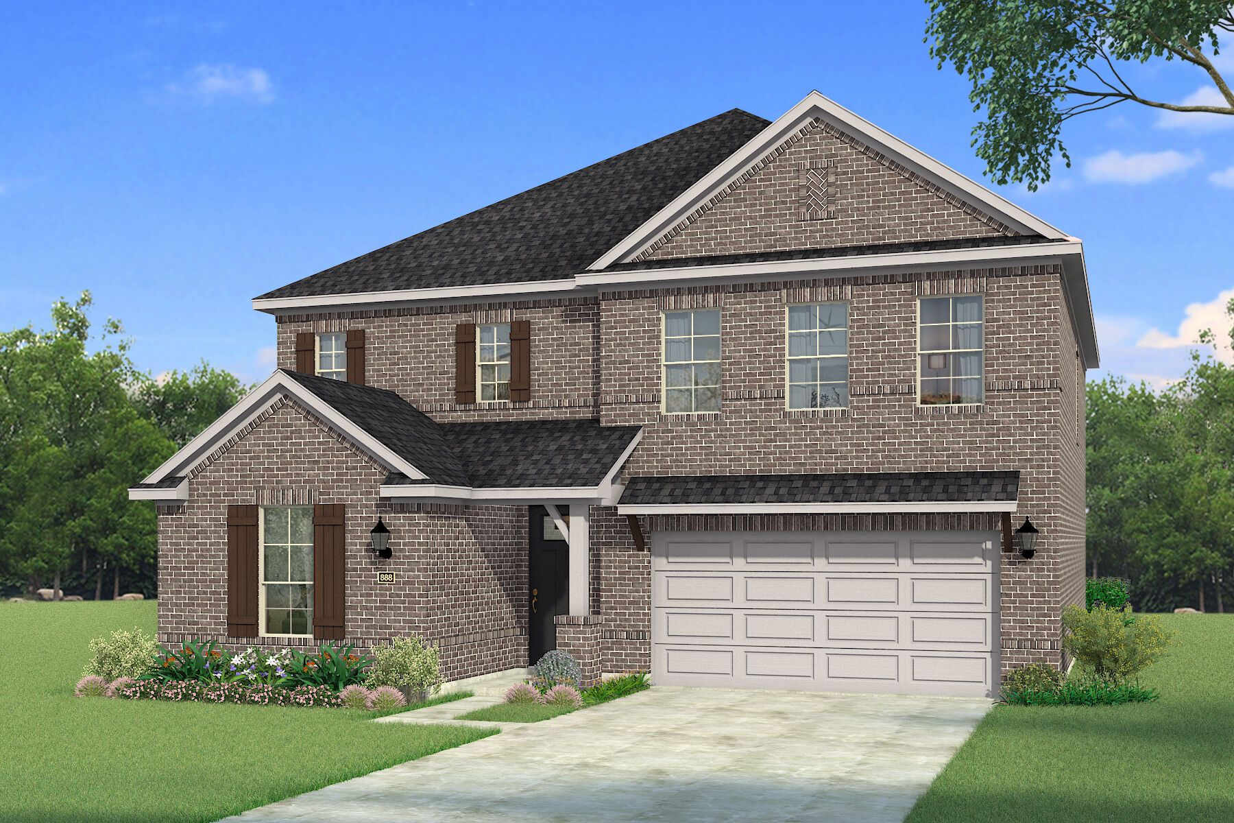 Exterior:The Mirabel - Hill Country Elevation
