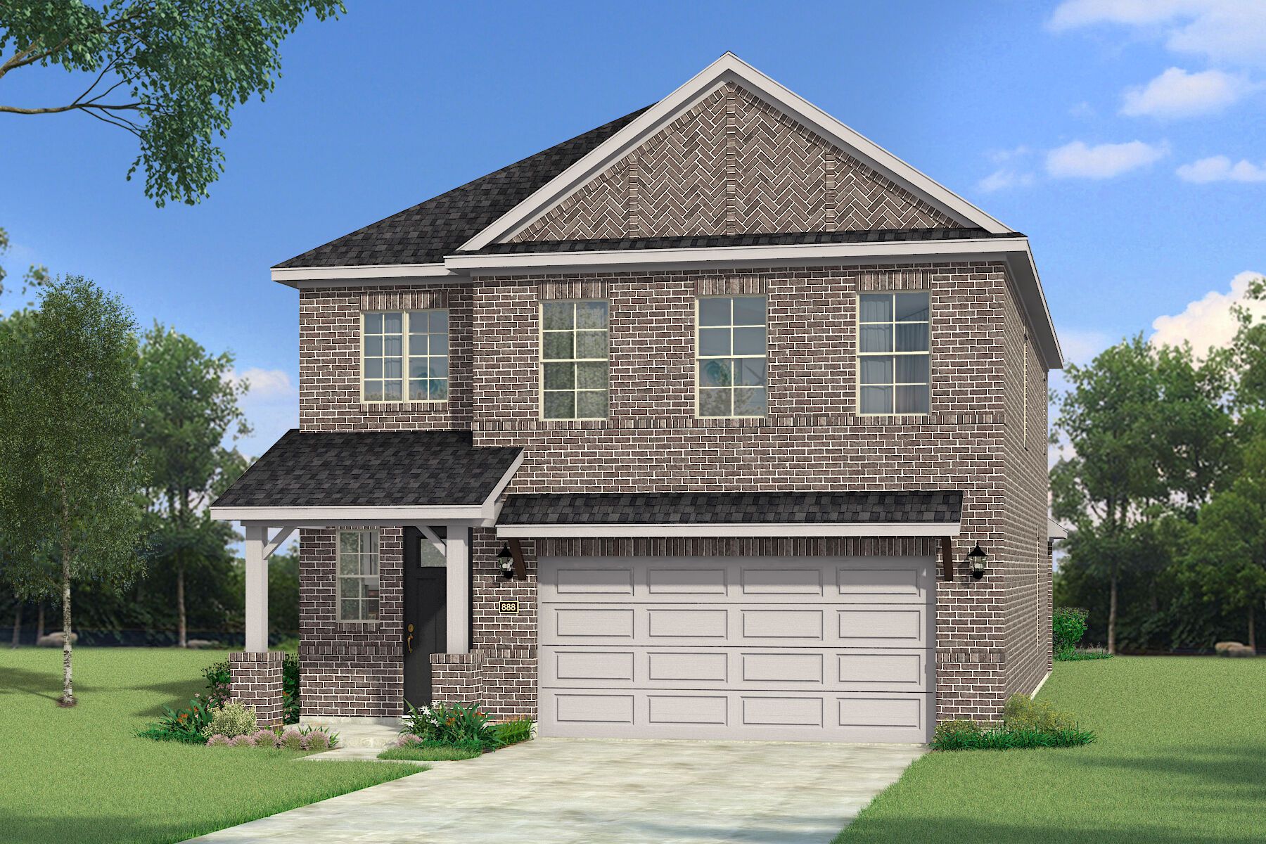 Exterior:The Huntly - Hill Country Elevation