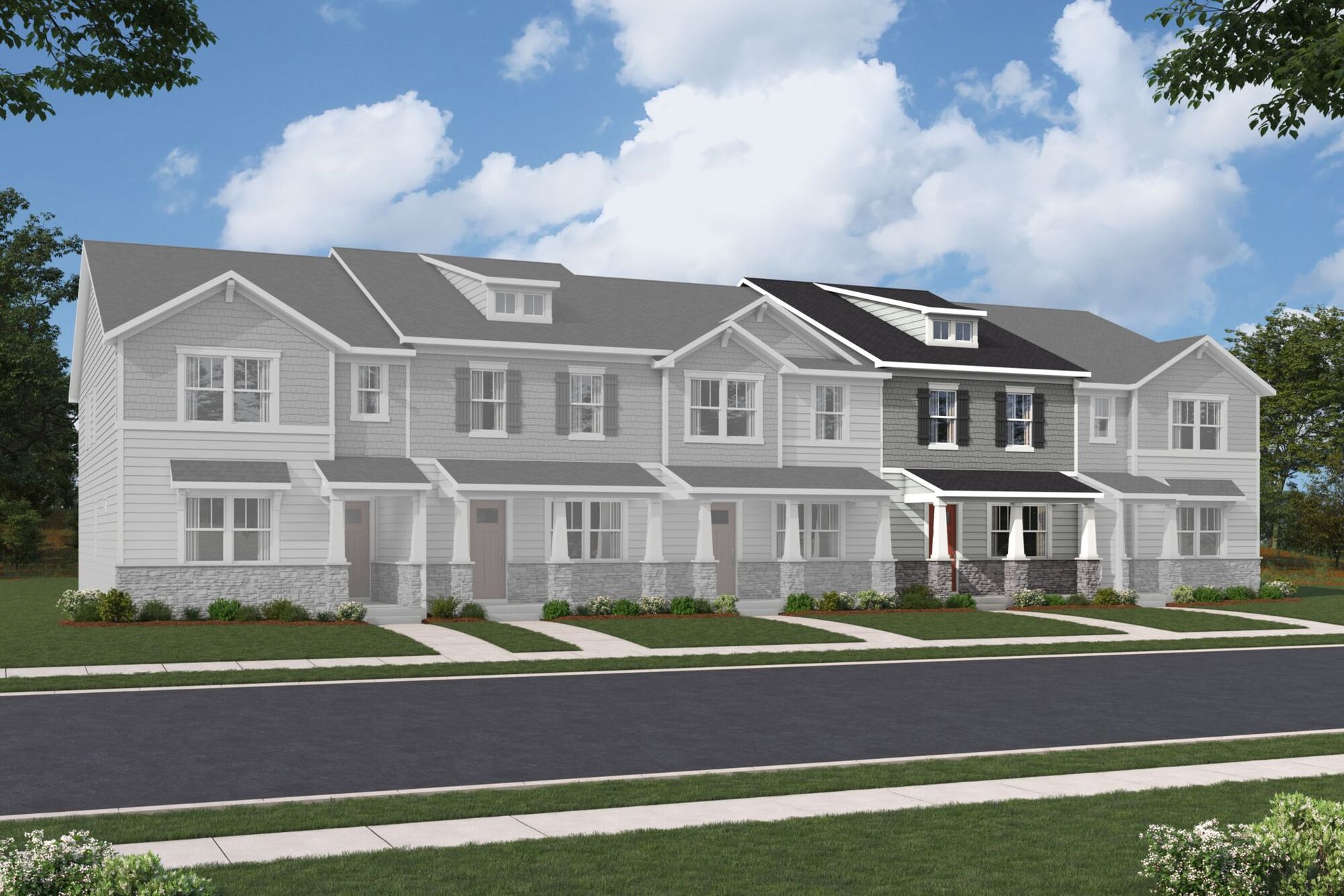Exterior:Shelby Craftsman III Elevation rendering