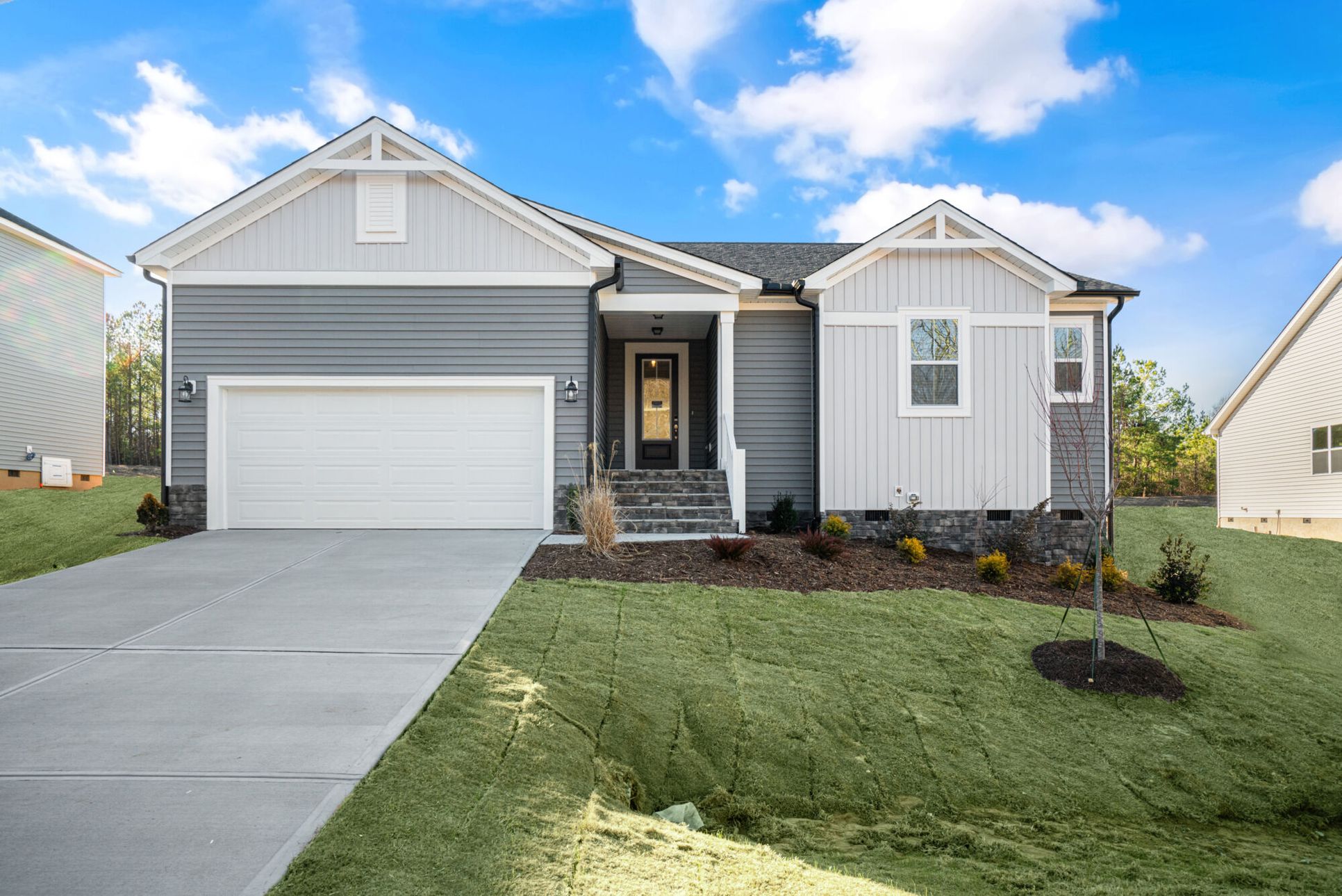 Exterior:*Photo Representation of the Allegheny Floorplan Farmhouse Elevation