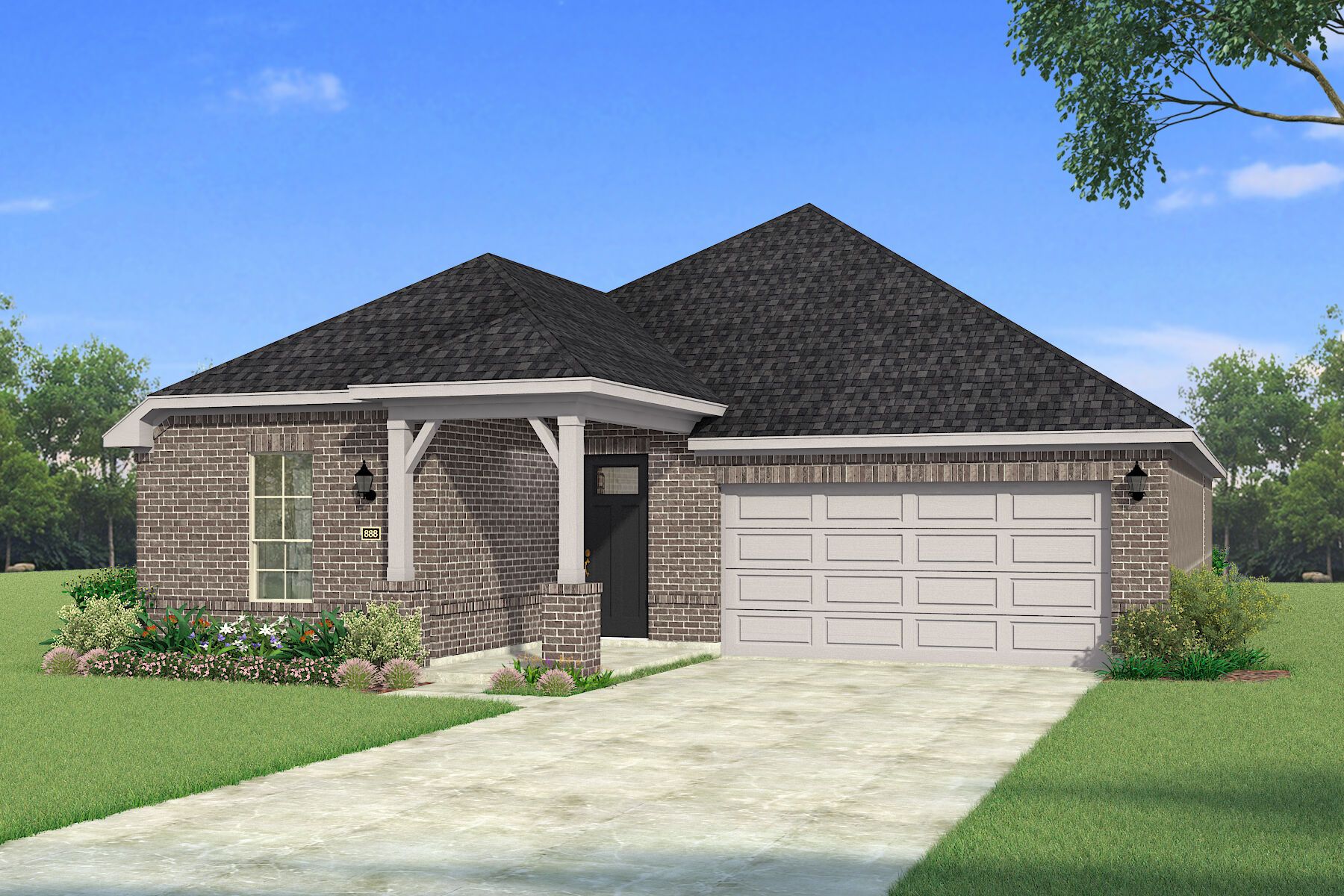 Exterior:The Aurora - Hill Country 2 Elevation