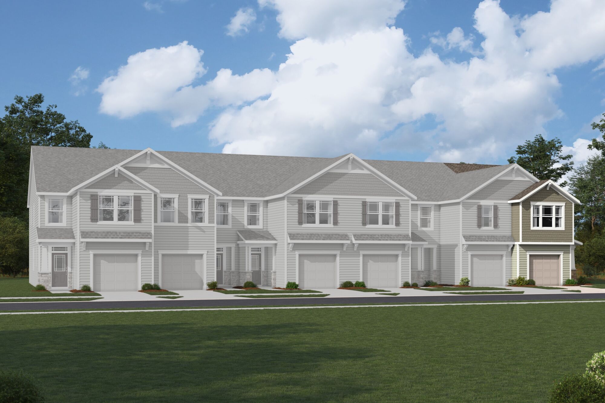 Exterior:Amira End Craftsman II Elevation rendering