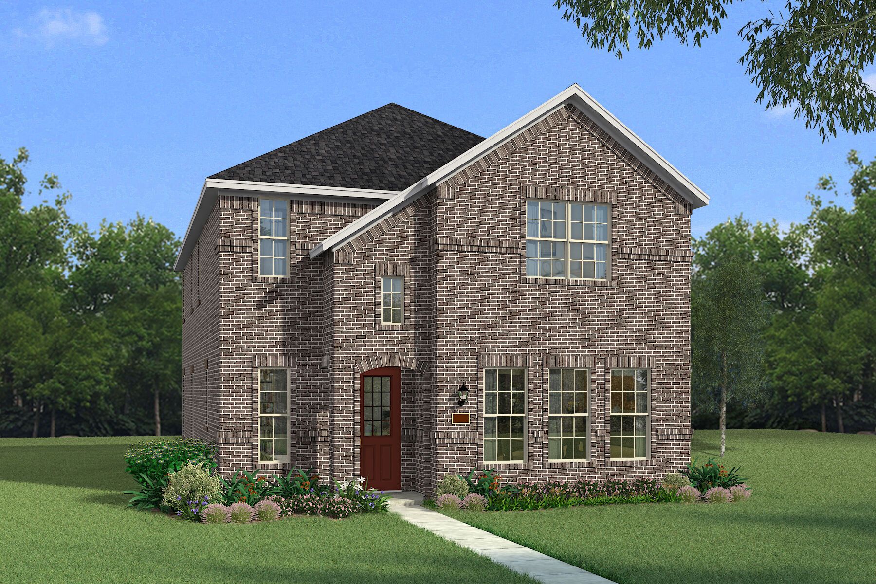 Exterior:The Cypress - Traditional Elevation
