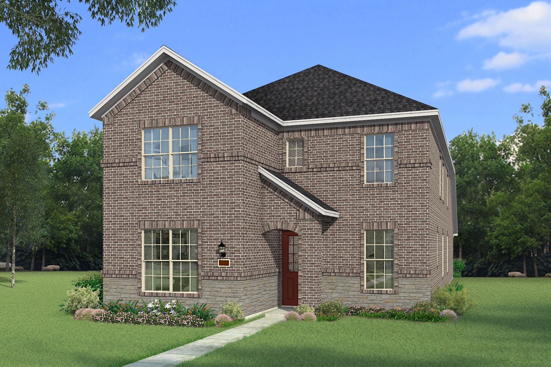 Exterior:The Medina - Traditional with Stone Elevation