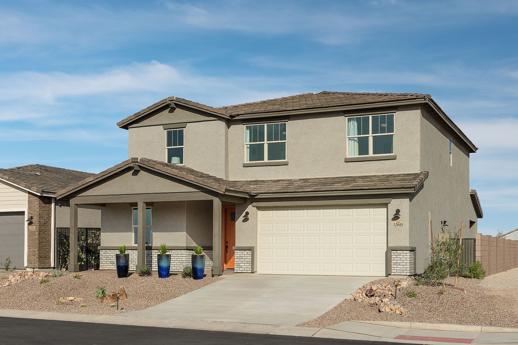 Exterior:Model Home with Ranch Elevation