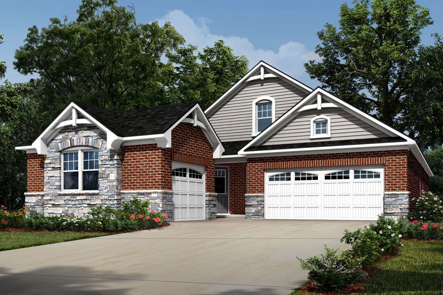 Exterior:Martin French Country Elevation rendering