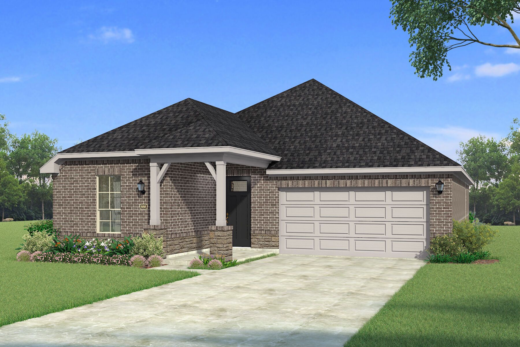 Exterior:The Aurora - Hill Country 2 Elevation