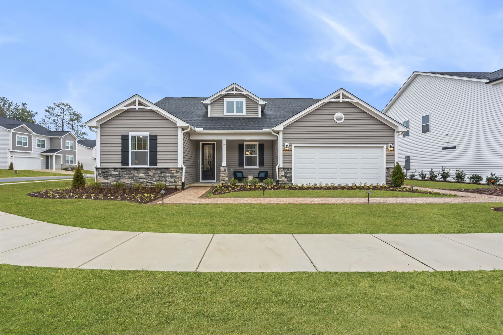 Exterior:Clearwater Model Home - Shown with French Country Elevation