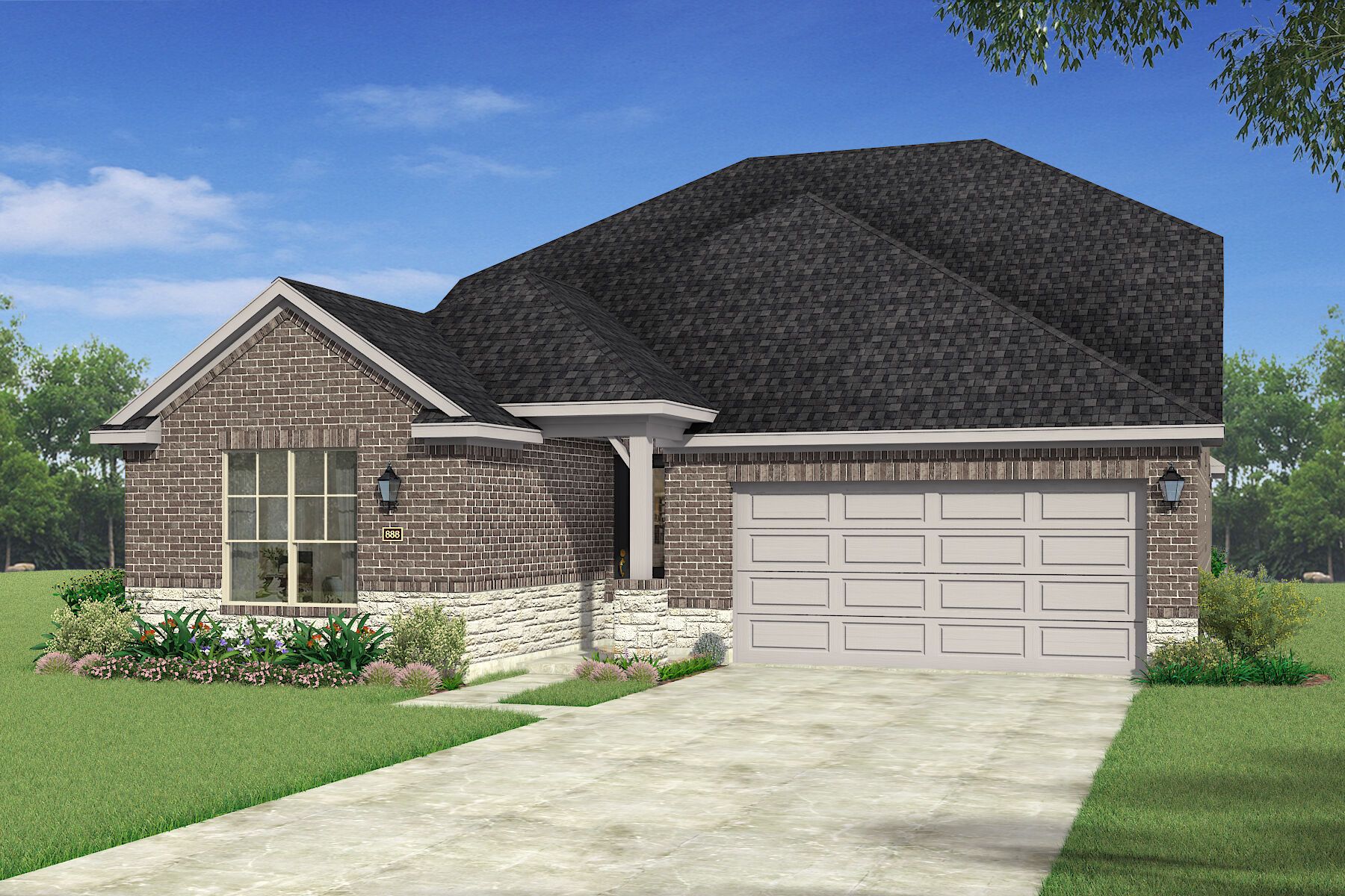 Exterior:The Elinor: Bed 4 - Hill Country 2 Elevation