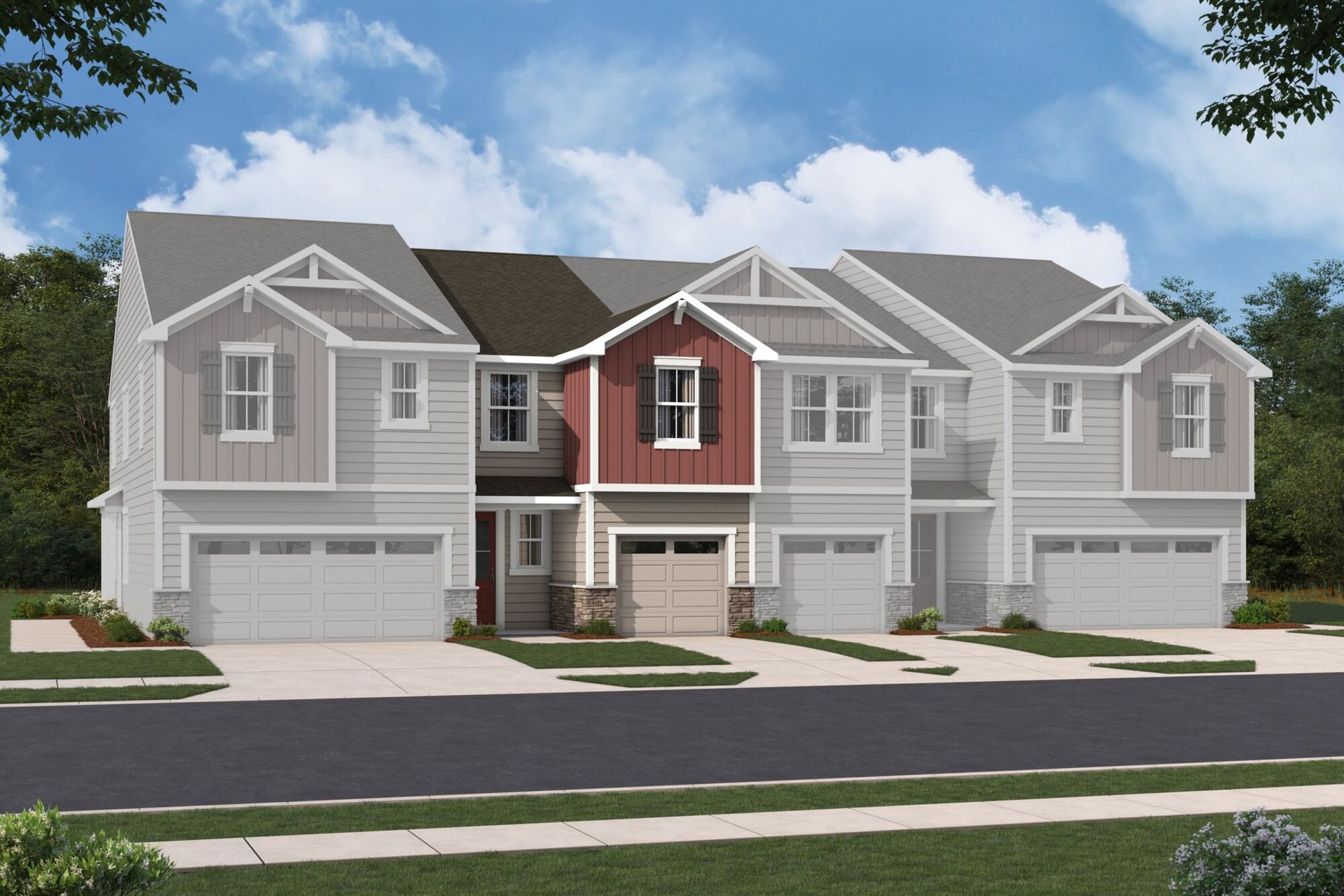 Exterior:Aurora Farmhouse II Elevation rendering