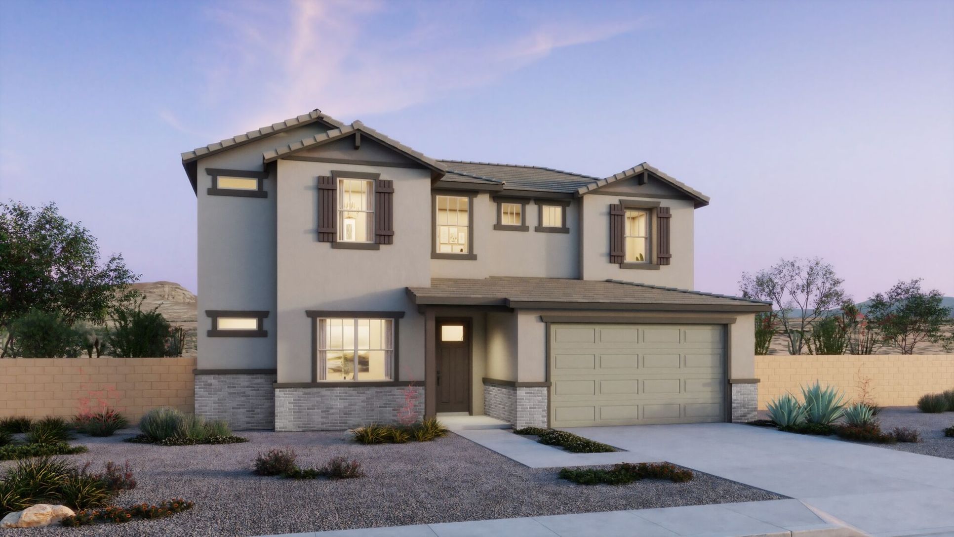 Slate floorplan with Ranch elevation