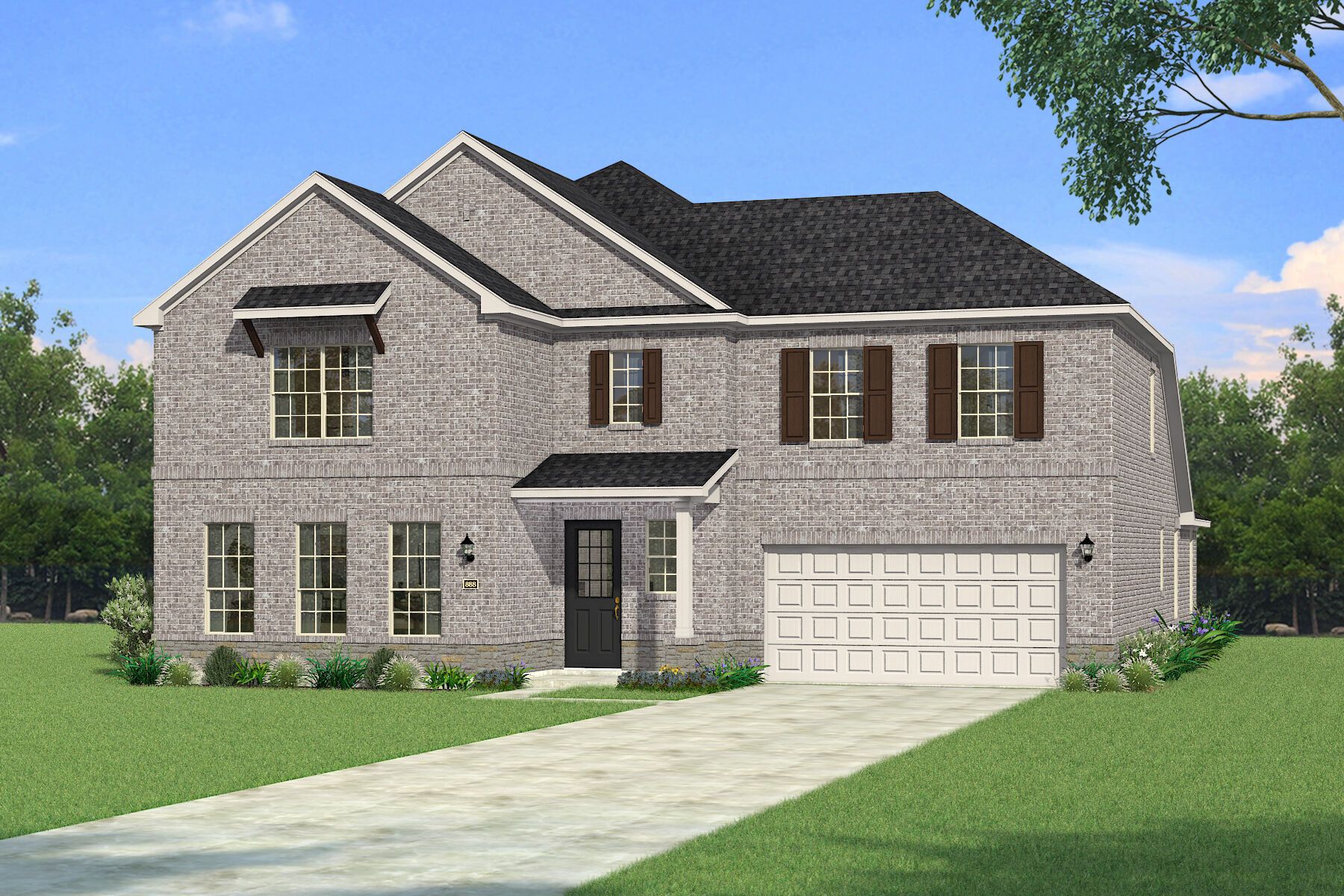 Exterior:The Siena - Traditional 2 Elevation