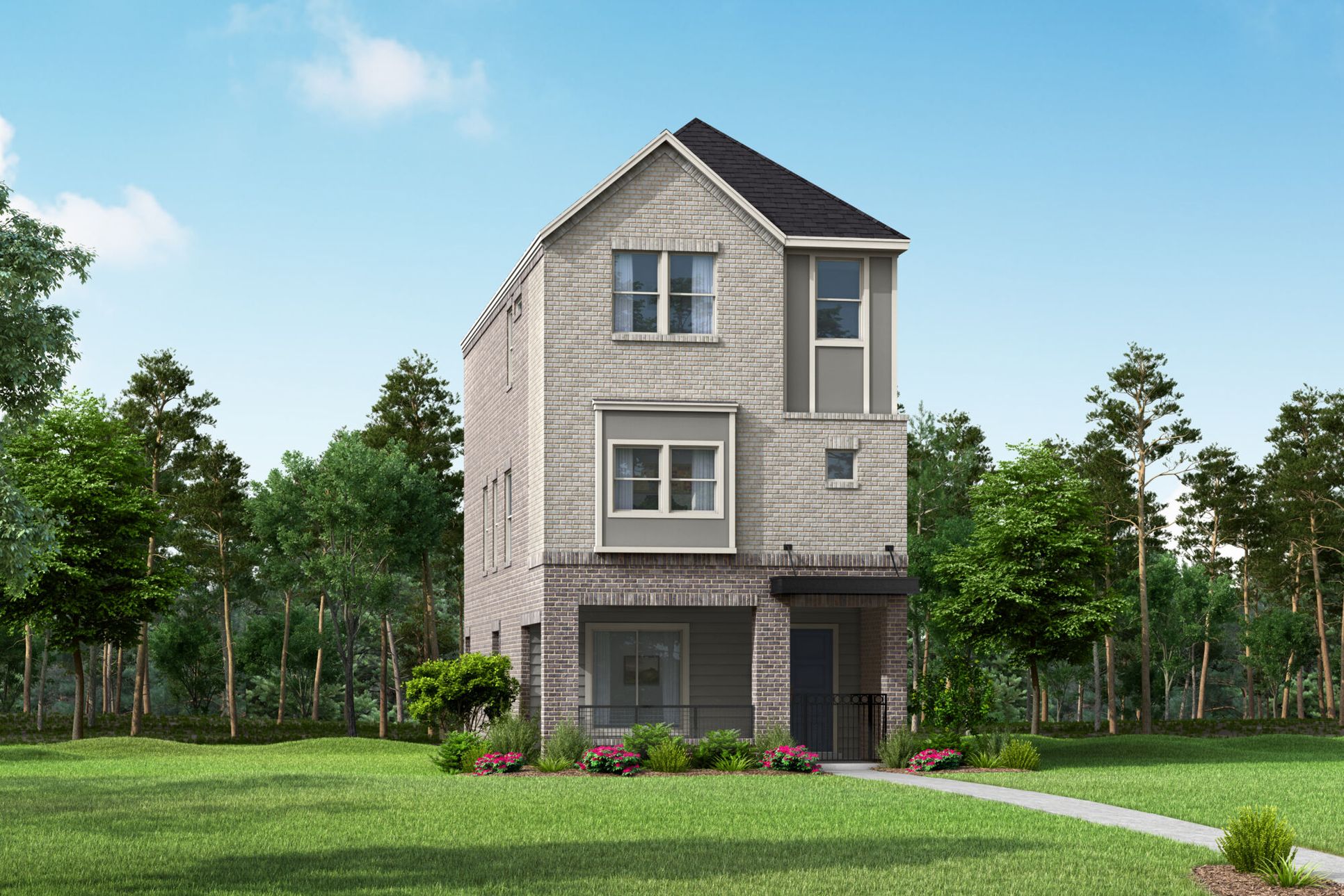 Exterior:The Makena - Contemporary Elevation