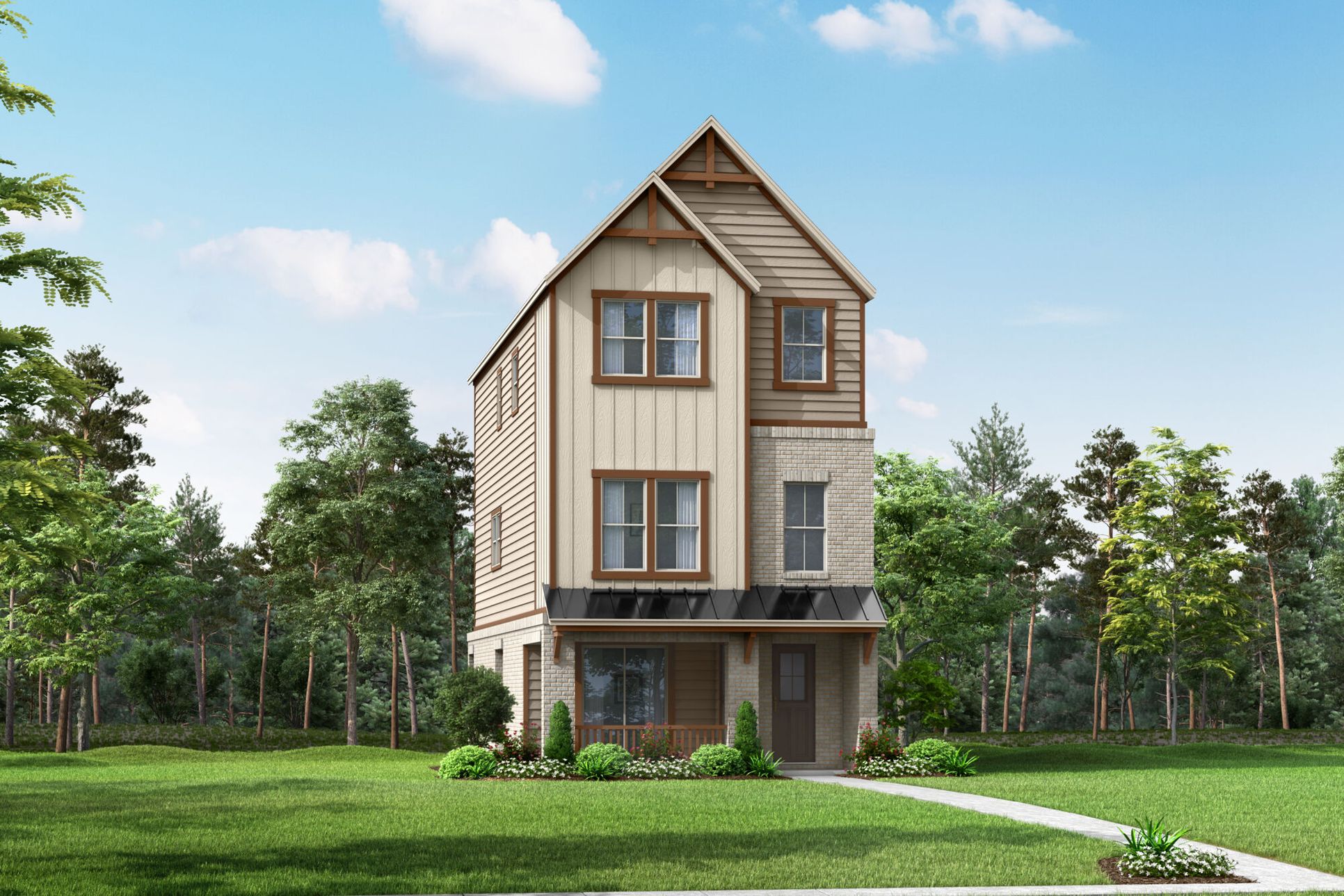 Exterior:The Marley - Farmhouse Elevation