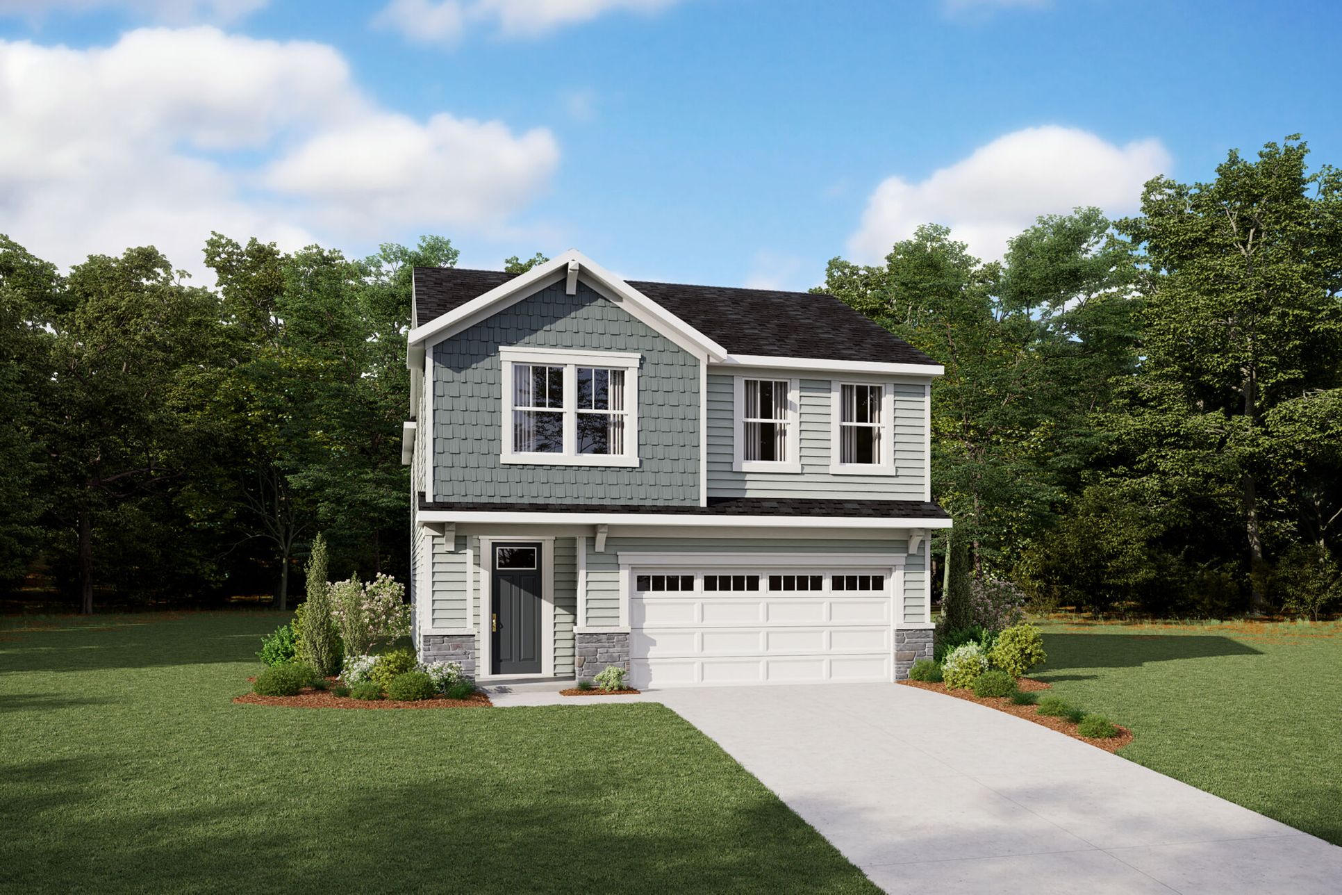 Exterior:Craftsman elevation
