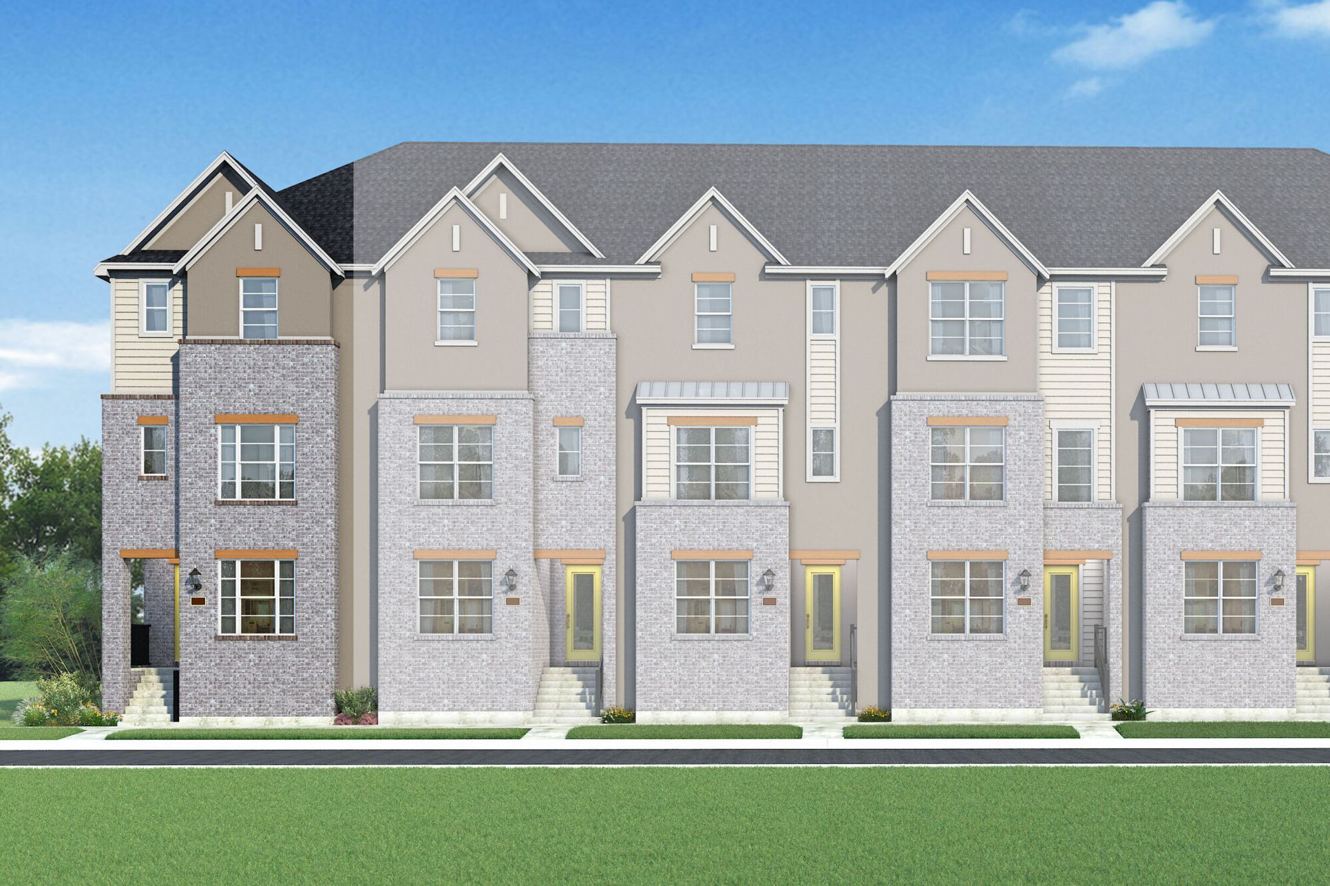 Exterior:The Birmingham II - Transitional 1 Elevation