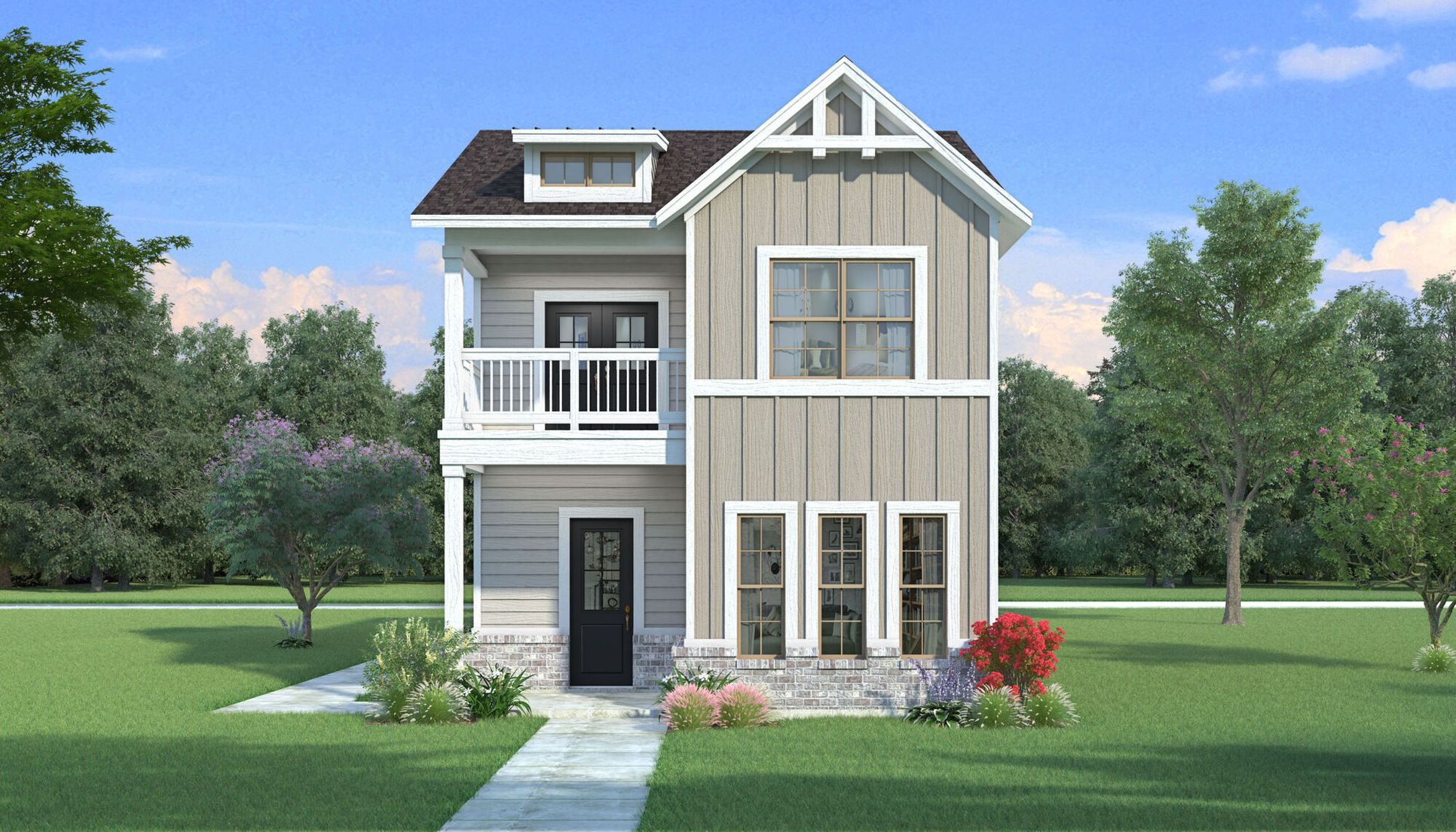 Exterior:The San Marino - Farmhouse Elevation
