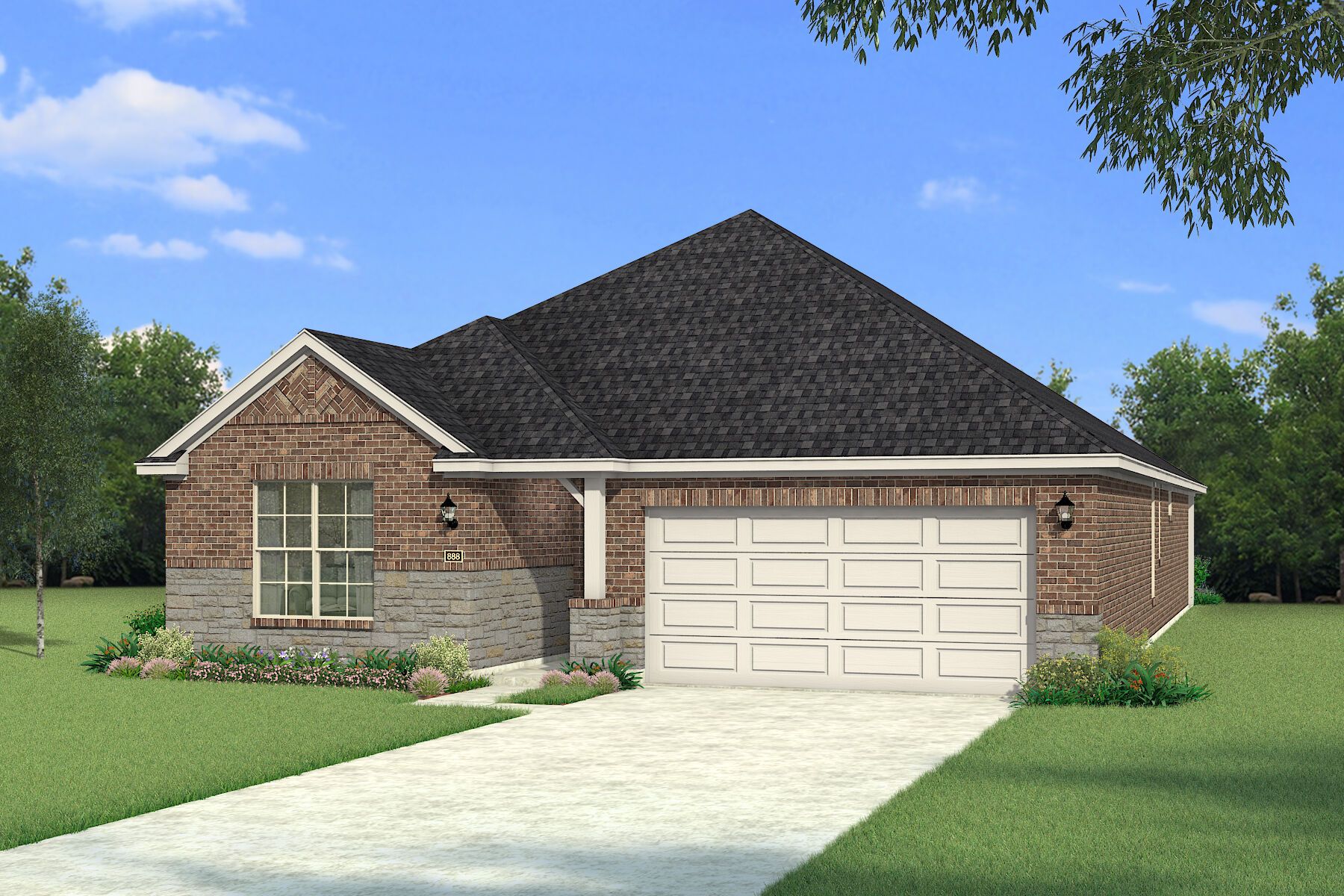 Exterior:The Kiara - Hill Country 2 Elevation