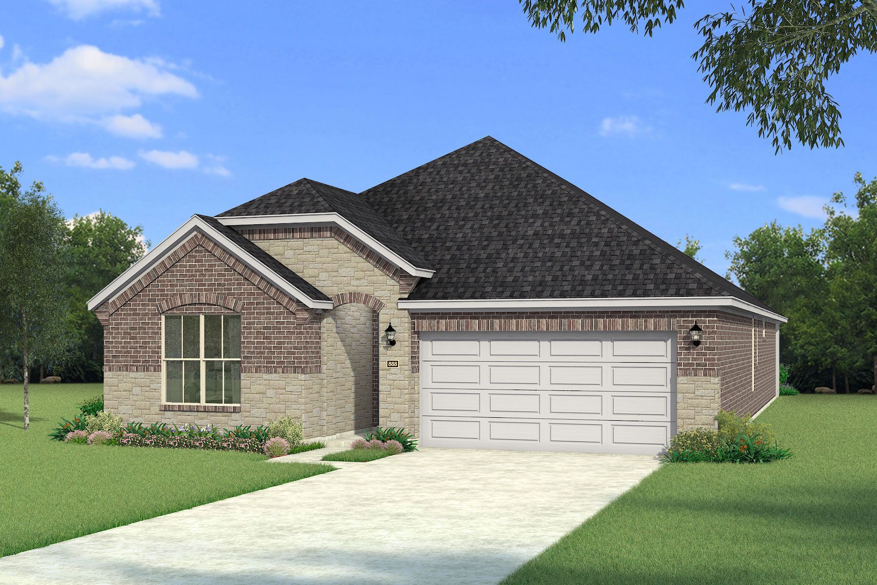 Exterior:The Kiara - Old World Elevation