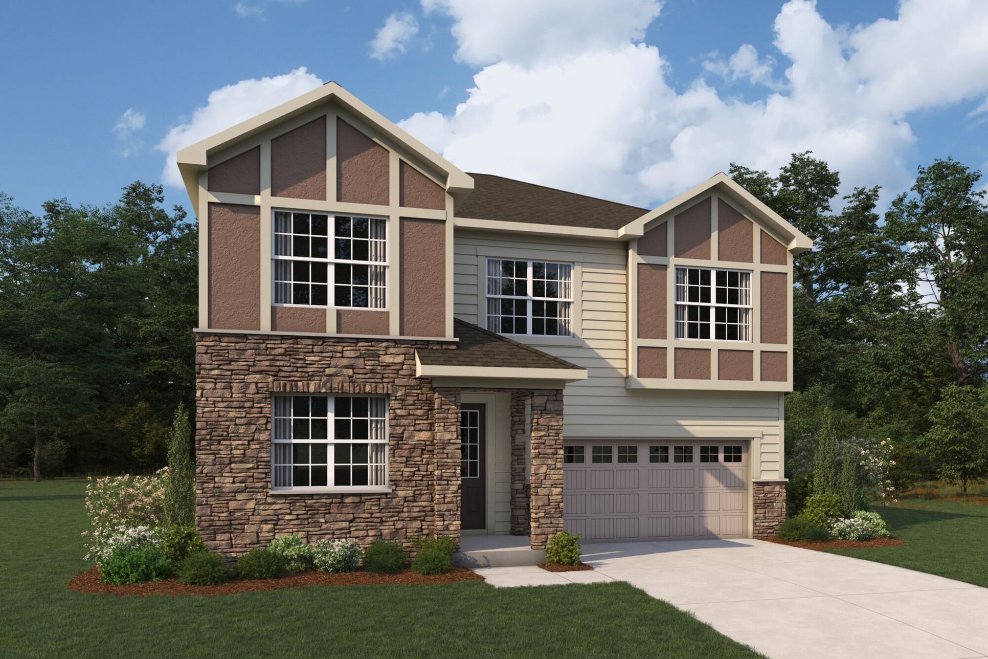 Exterior:Shenandoah Tudor Elevation rendering