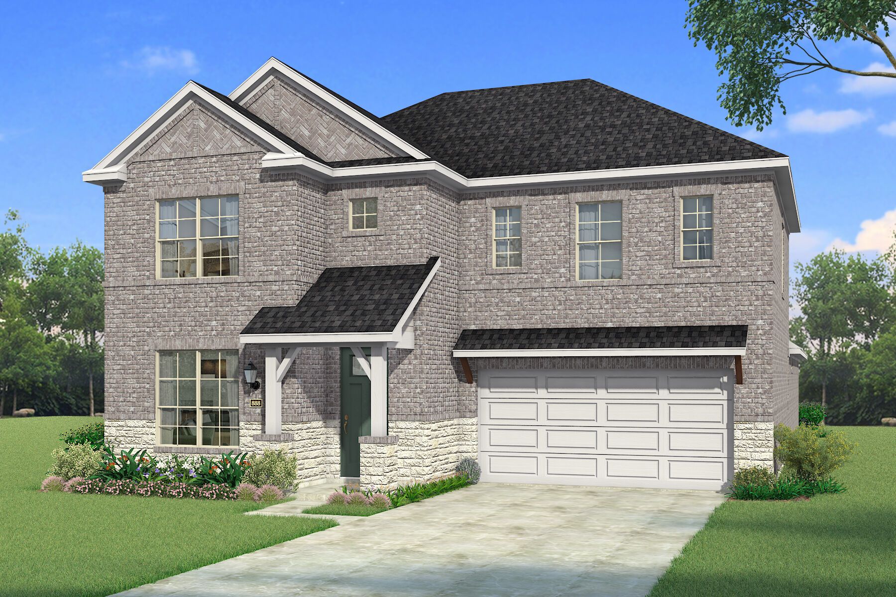 Exterior:The Julieta - Hill Country 2 Elevation