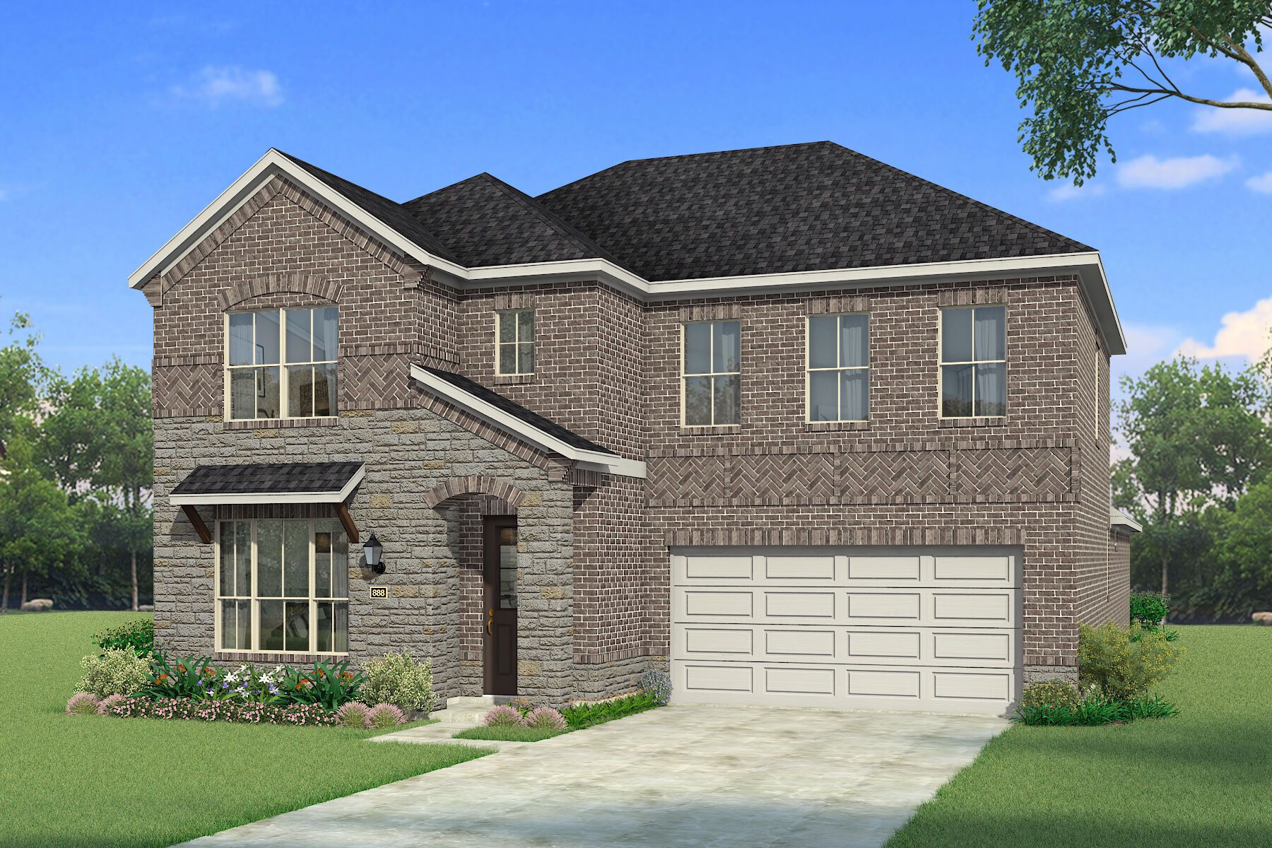 Exterior:The Julieta - Old World Elevation