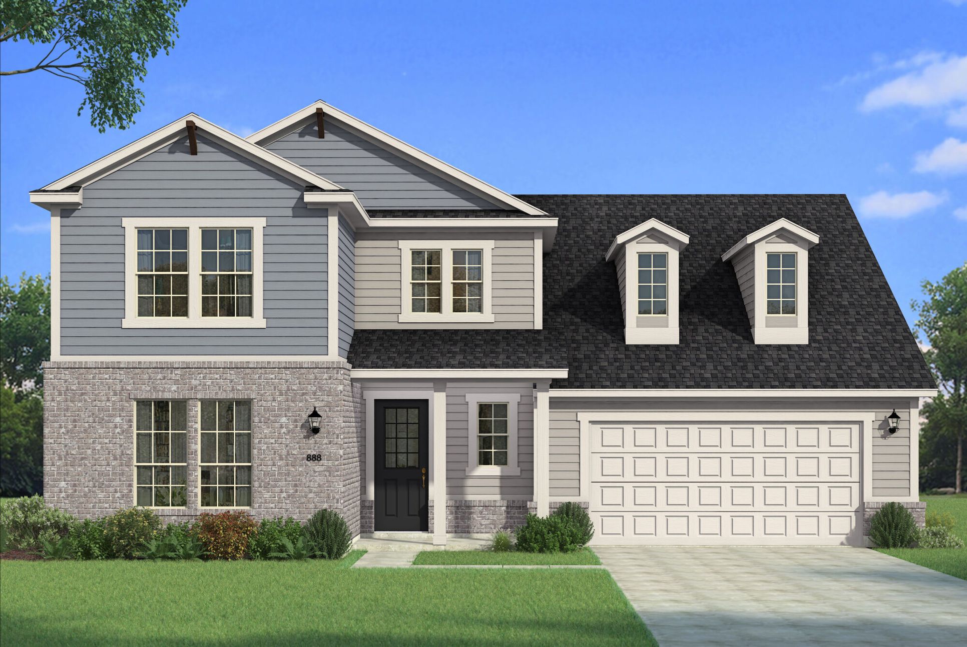 Exterior:The Bellagio - Traditional 1 Elevation
