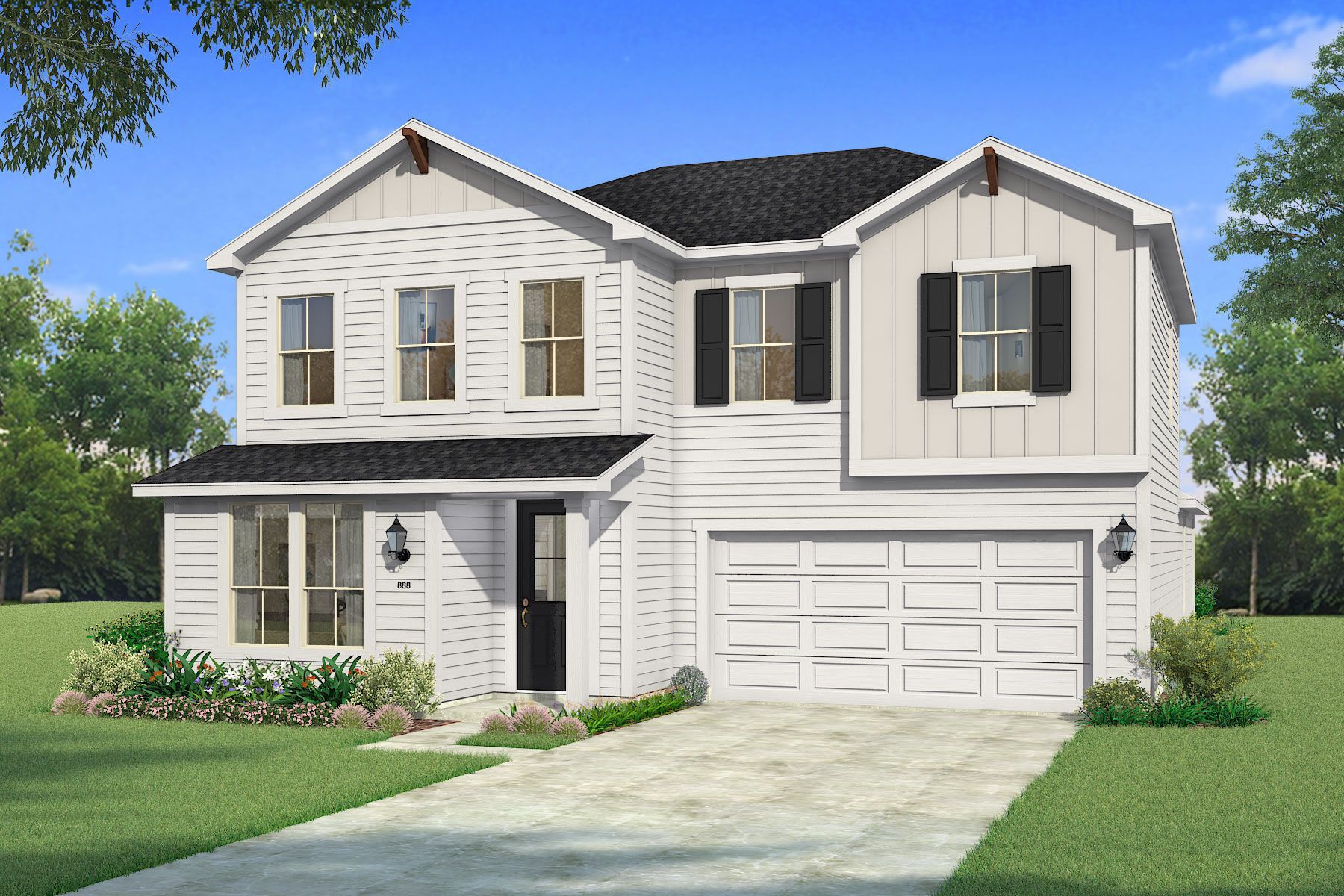 Exterior:The Isabela - Farmhouse Elevation