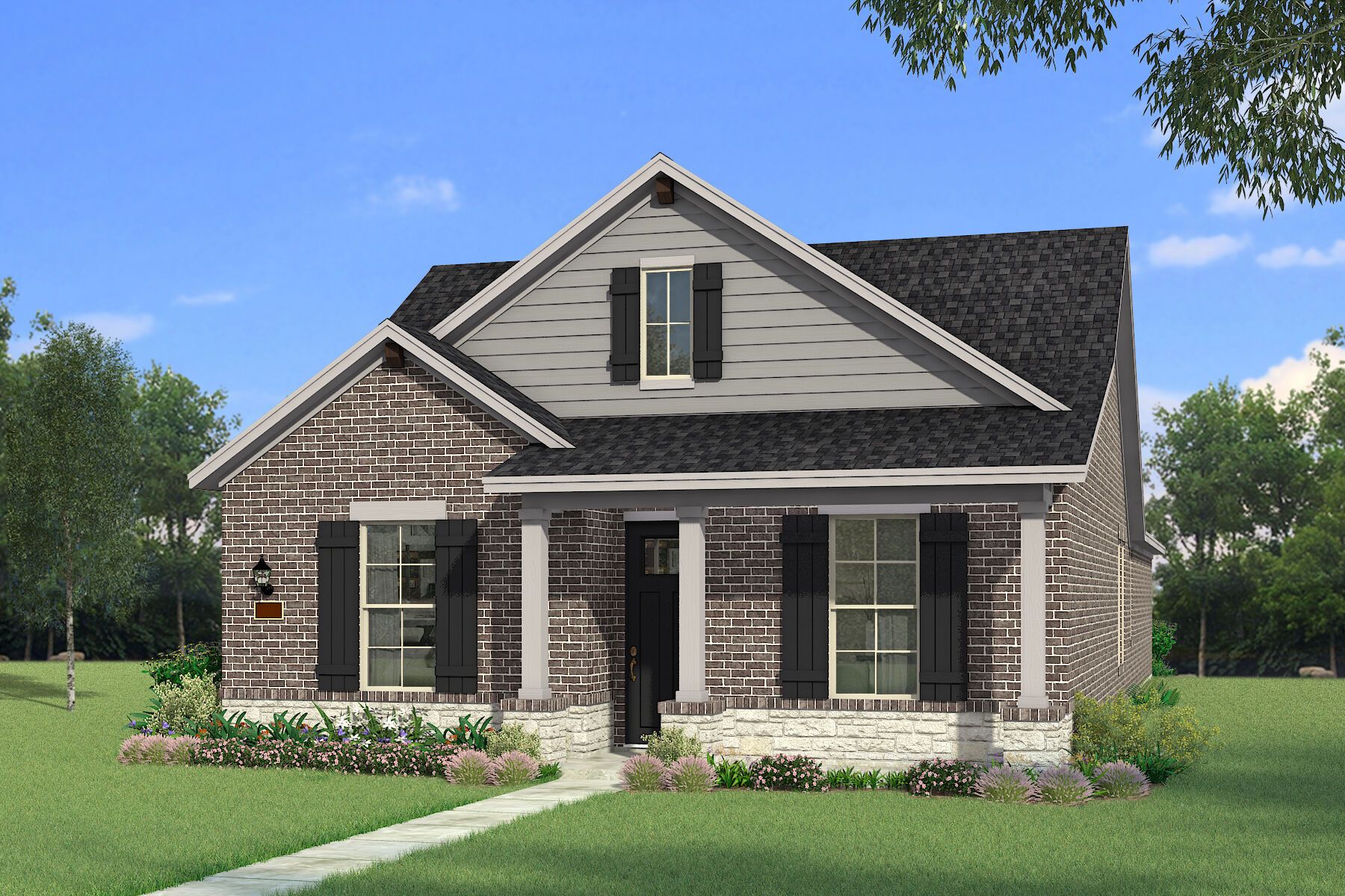 Exterior:The Angelina - Hill Country Elevation