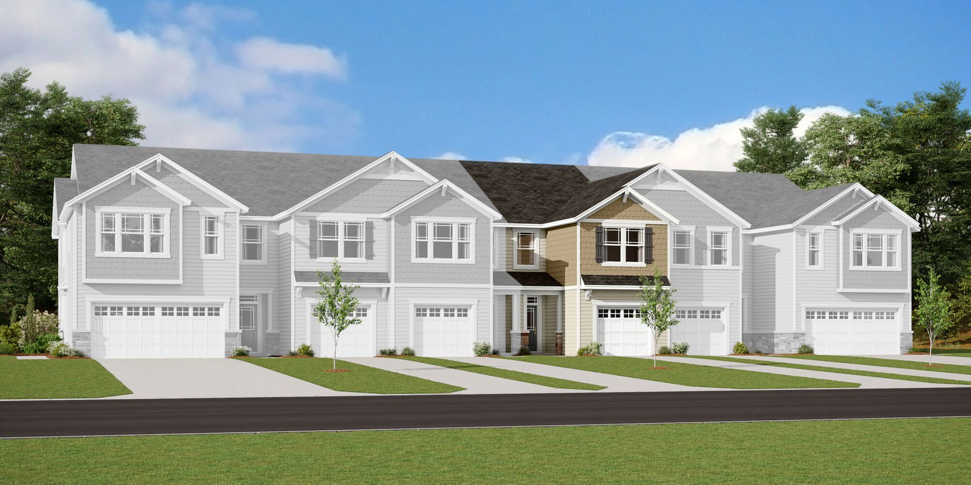 Exterior:Amira Craftsman Elevation rendering