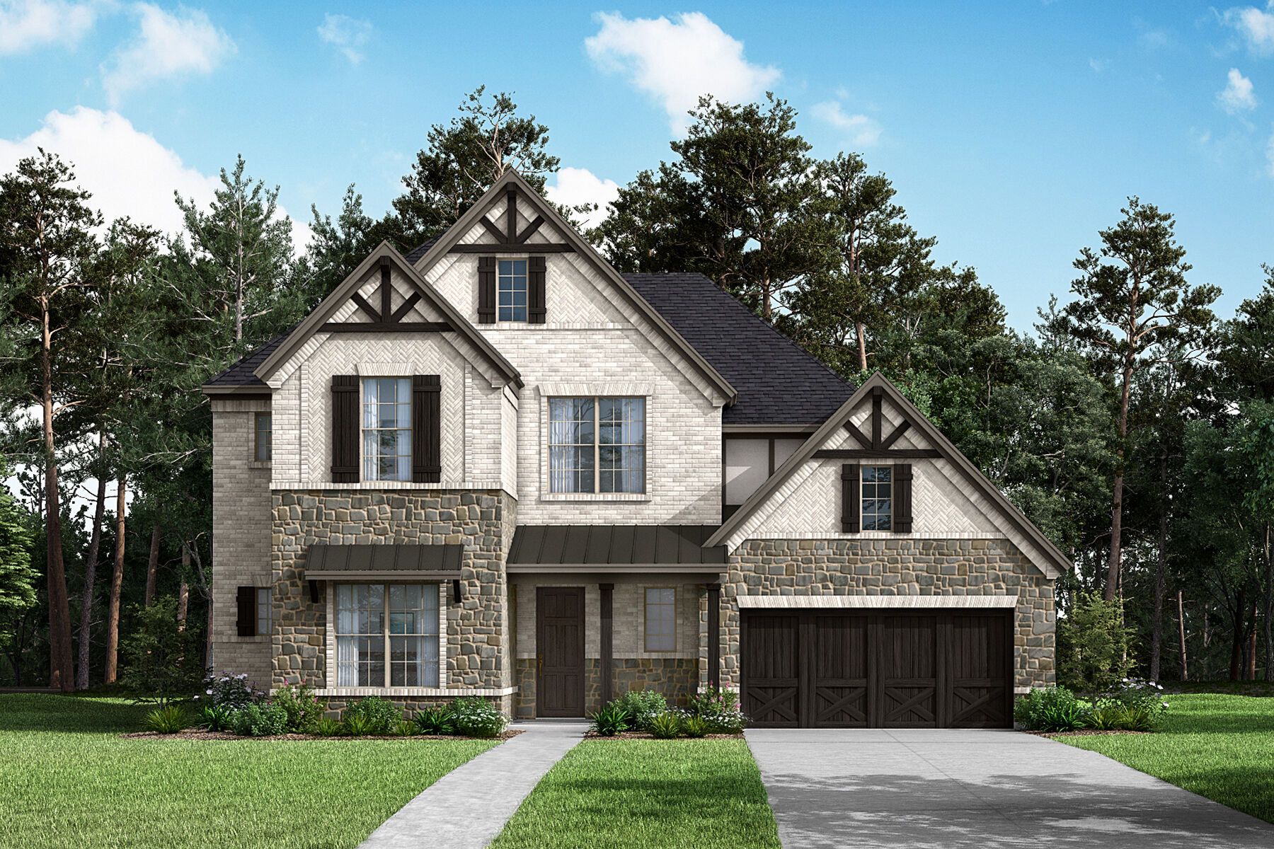 Exterior:The Caldwell - B Elevation