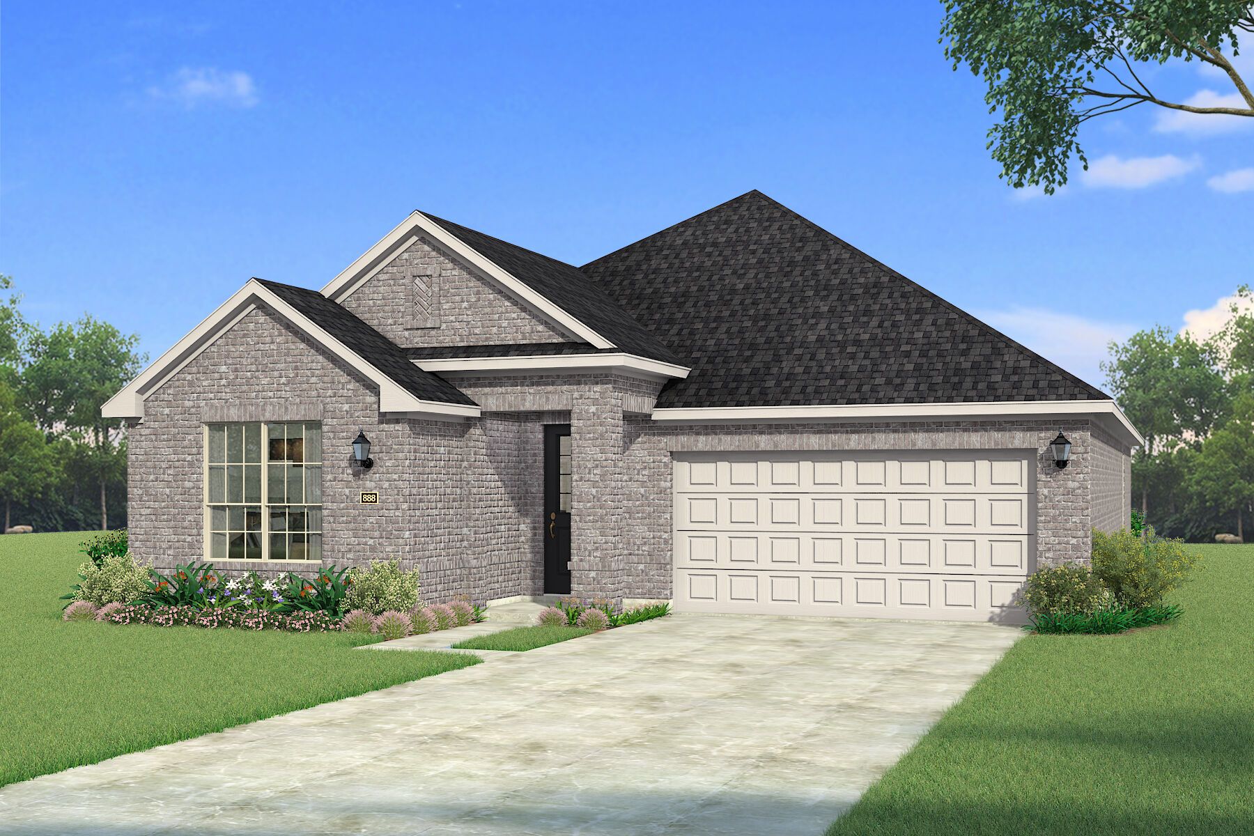 Exterior:The Aurora - Traditional 2 Elevation