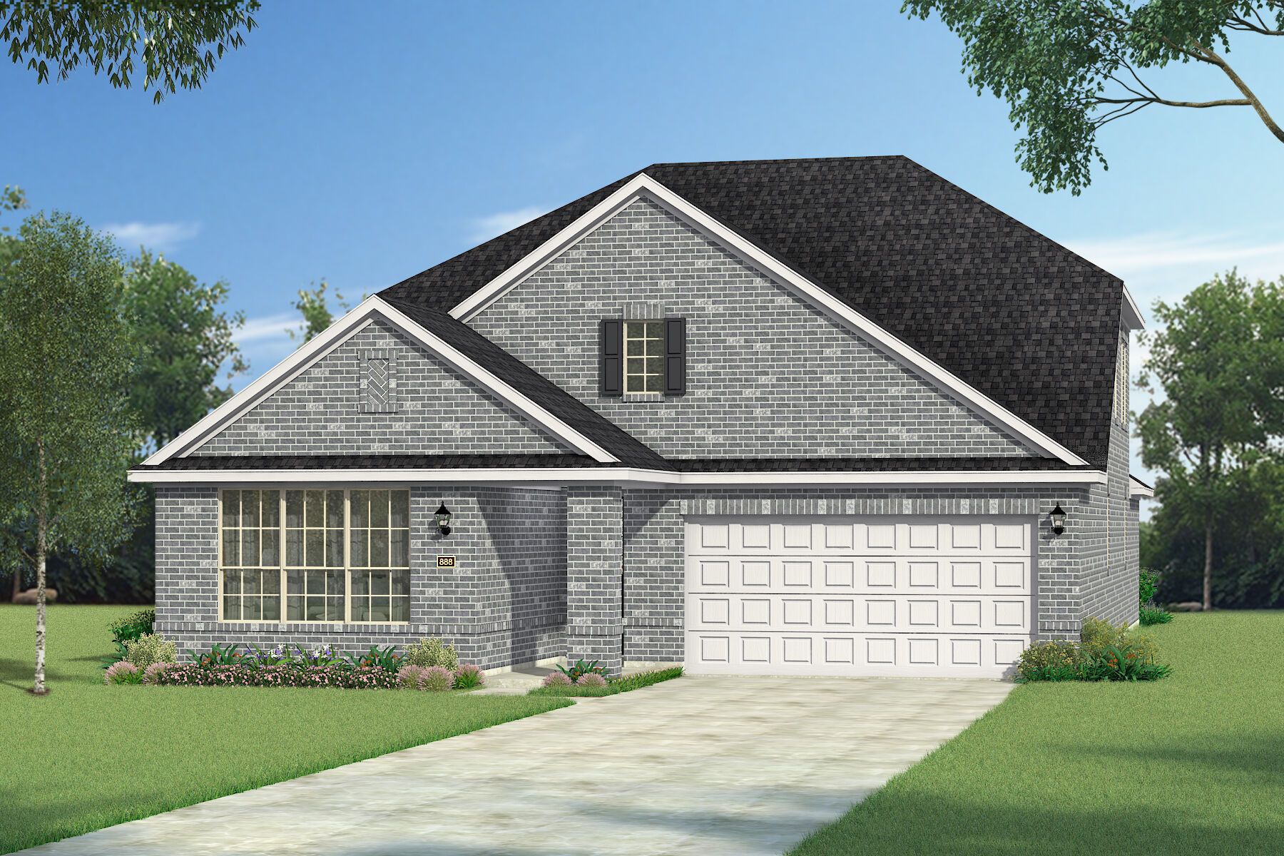 Exterior:The Jasmine - Traditional 2 Elevation