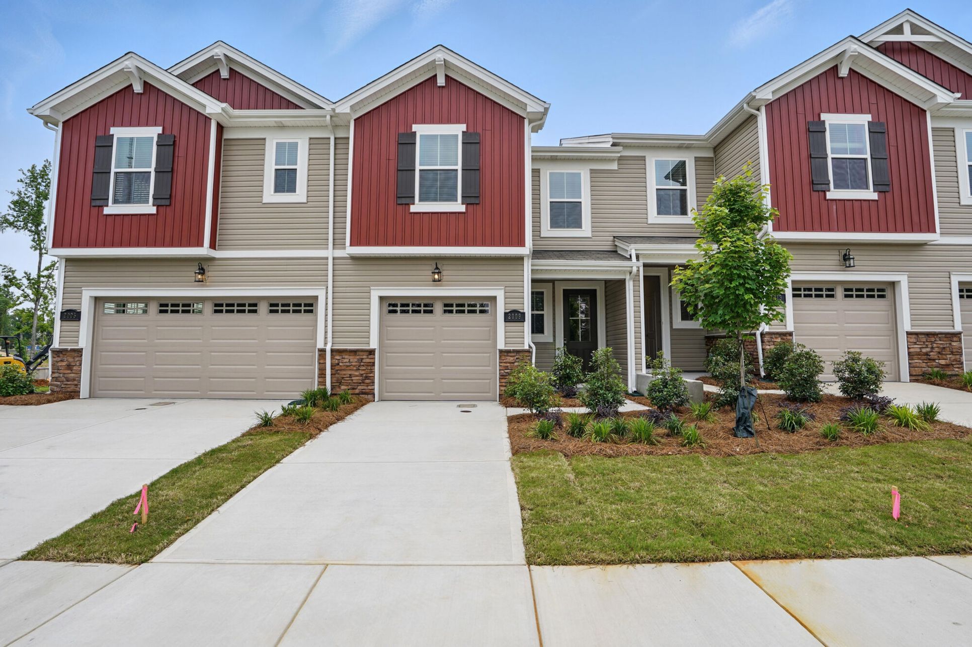 Exterior:Front exterior with 1-car garage