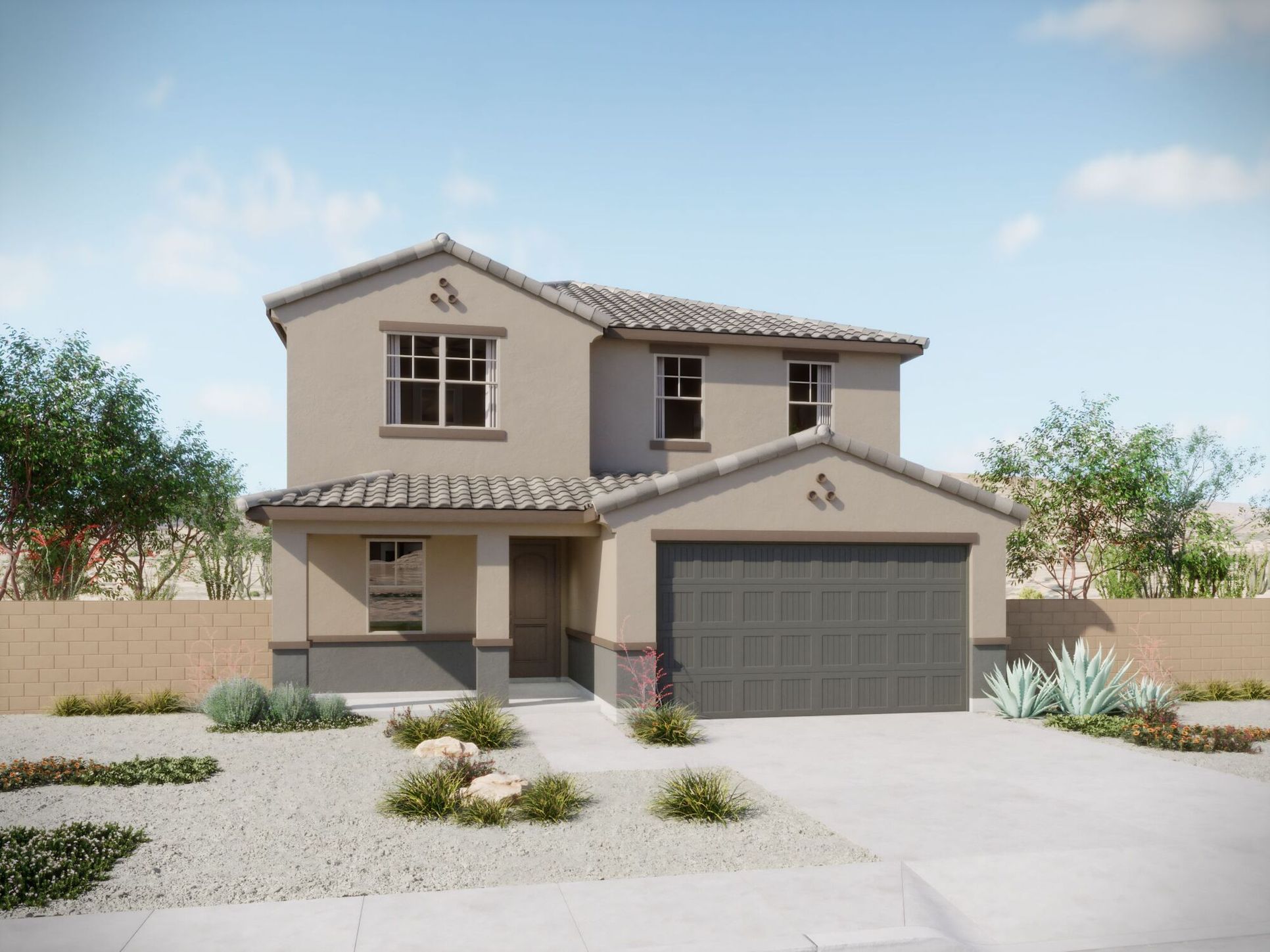 Sienna floorplan with Rustic Spanish elevation