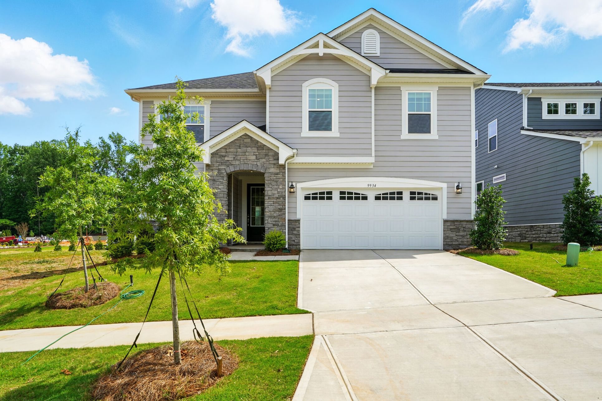 Exterior:Front exterior and 2-car garage