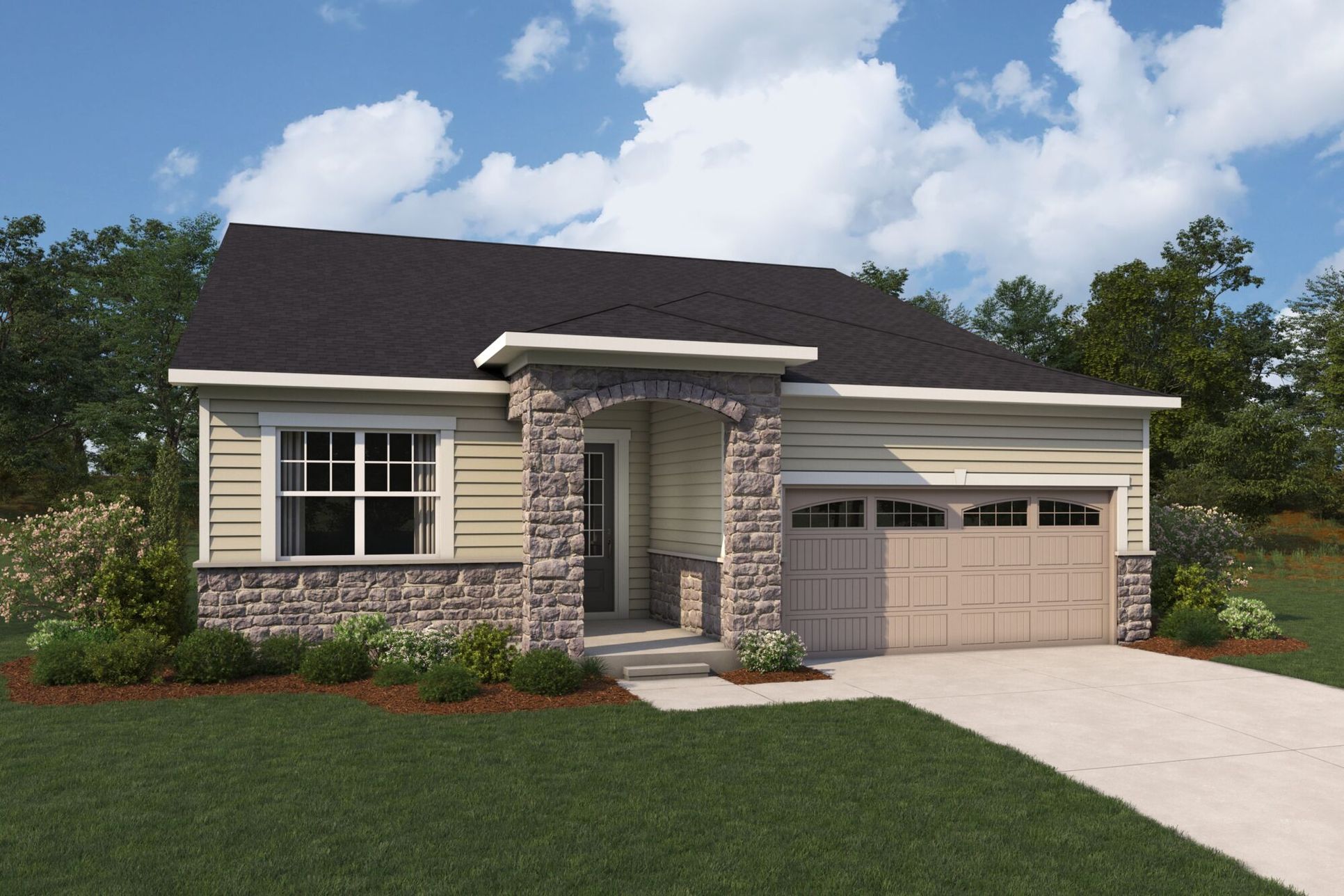 Exterior:Cascades French Country Elevation rendering