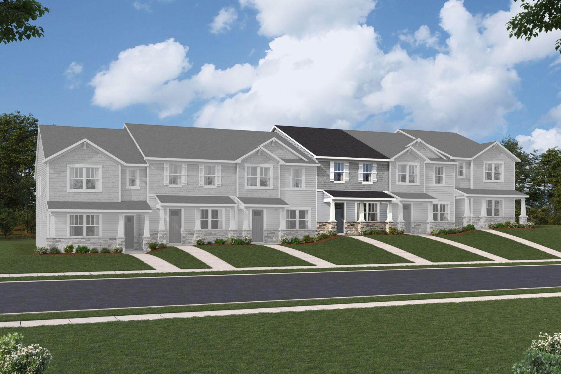 Exterior:Shelby Craftsman Elevation rendering